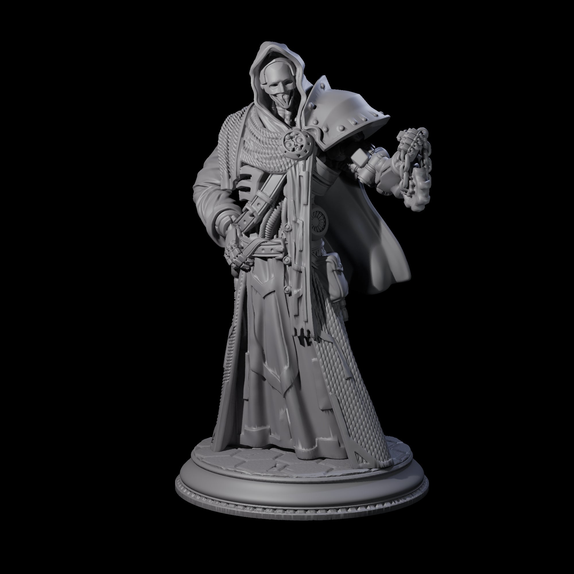 Masked Judge Miniature for Dungeons and Dragons, Pathfinder or other TTRPGs