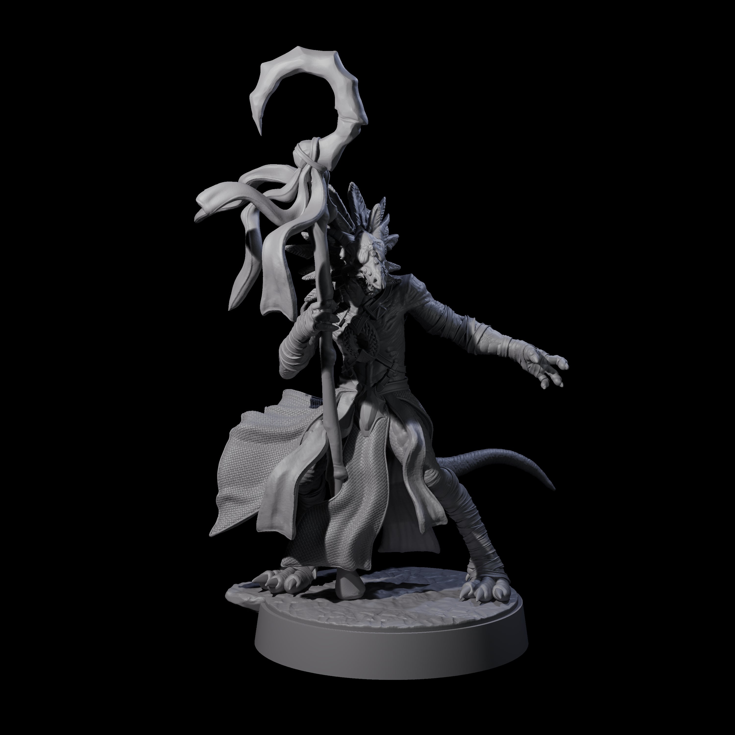 Masked Kobold Sorcerer Miniature for Dungeons and Dragons, Pathfinder or other TTRPGs