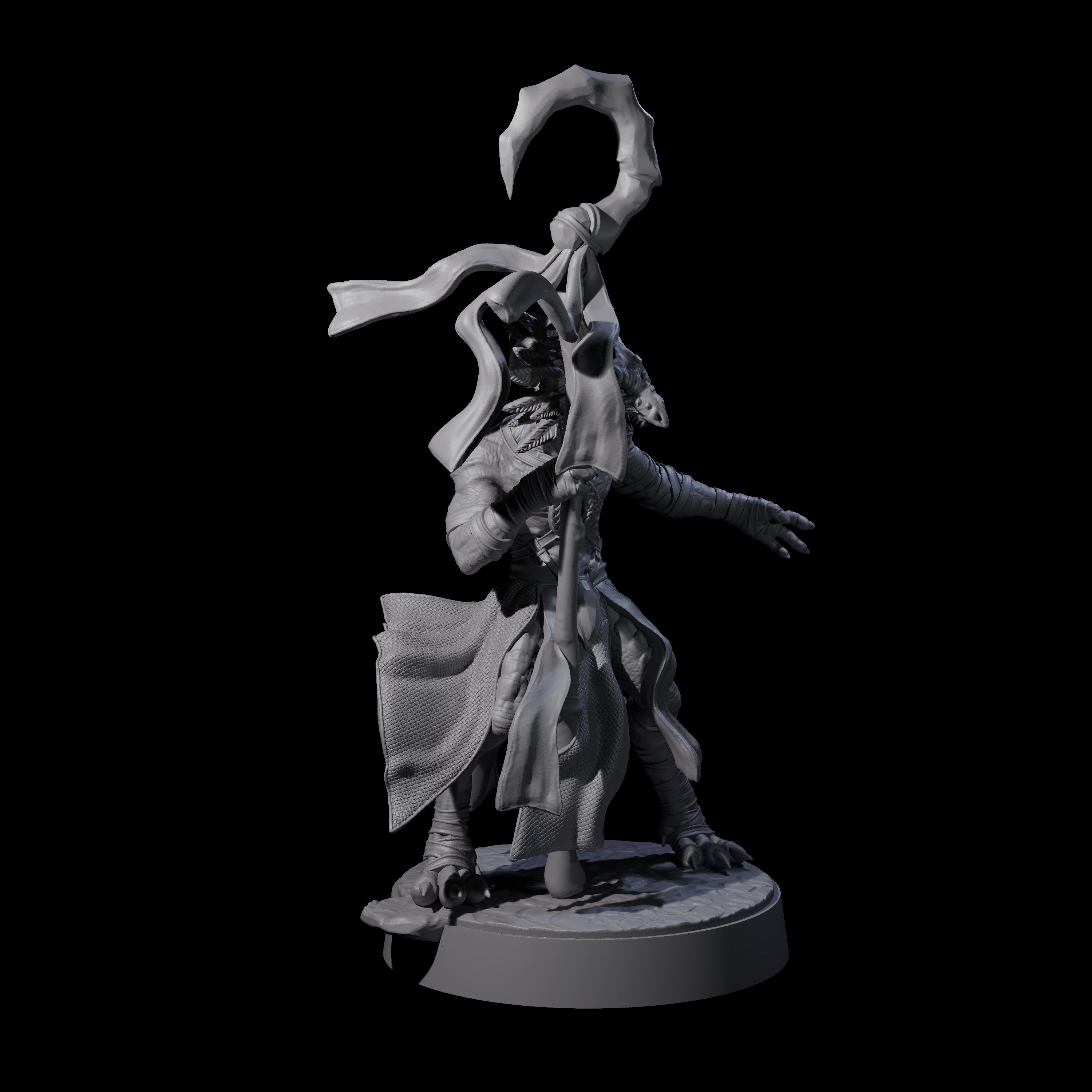 Masked Kobold Sorcerer Miniature for Dungeons and Dragons, Pathfinder or other TTRPGs