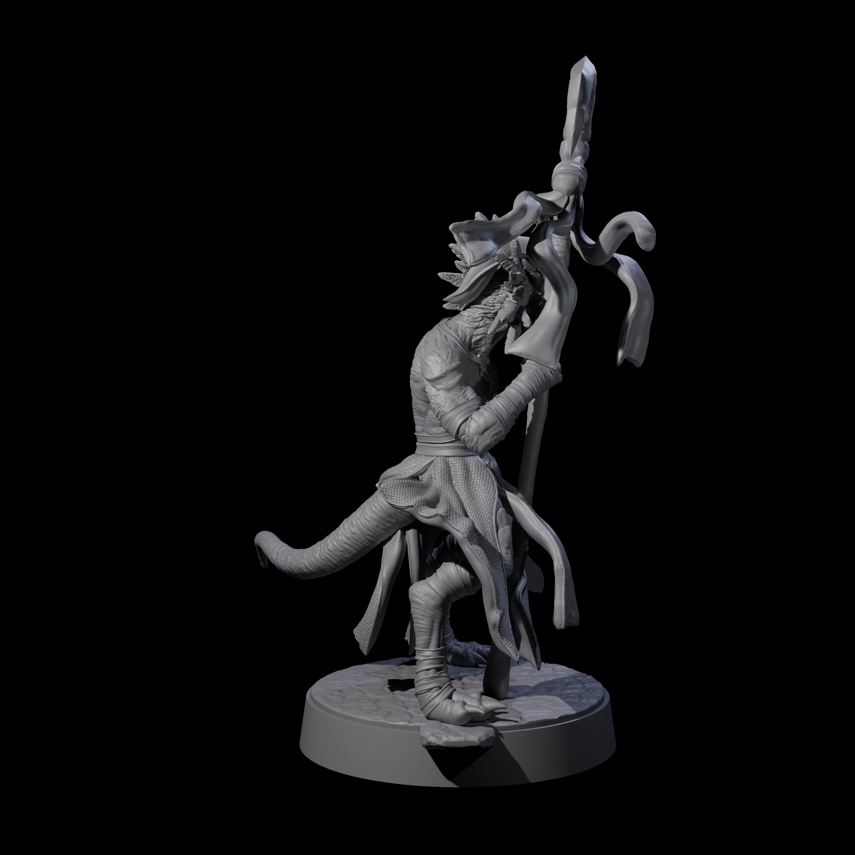 Masked Kobold Sorcerer Miniature for Dungeons and Dragons, Pathfinder or other TTRPGs