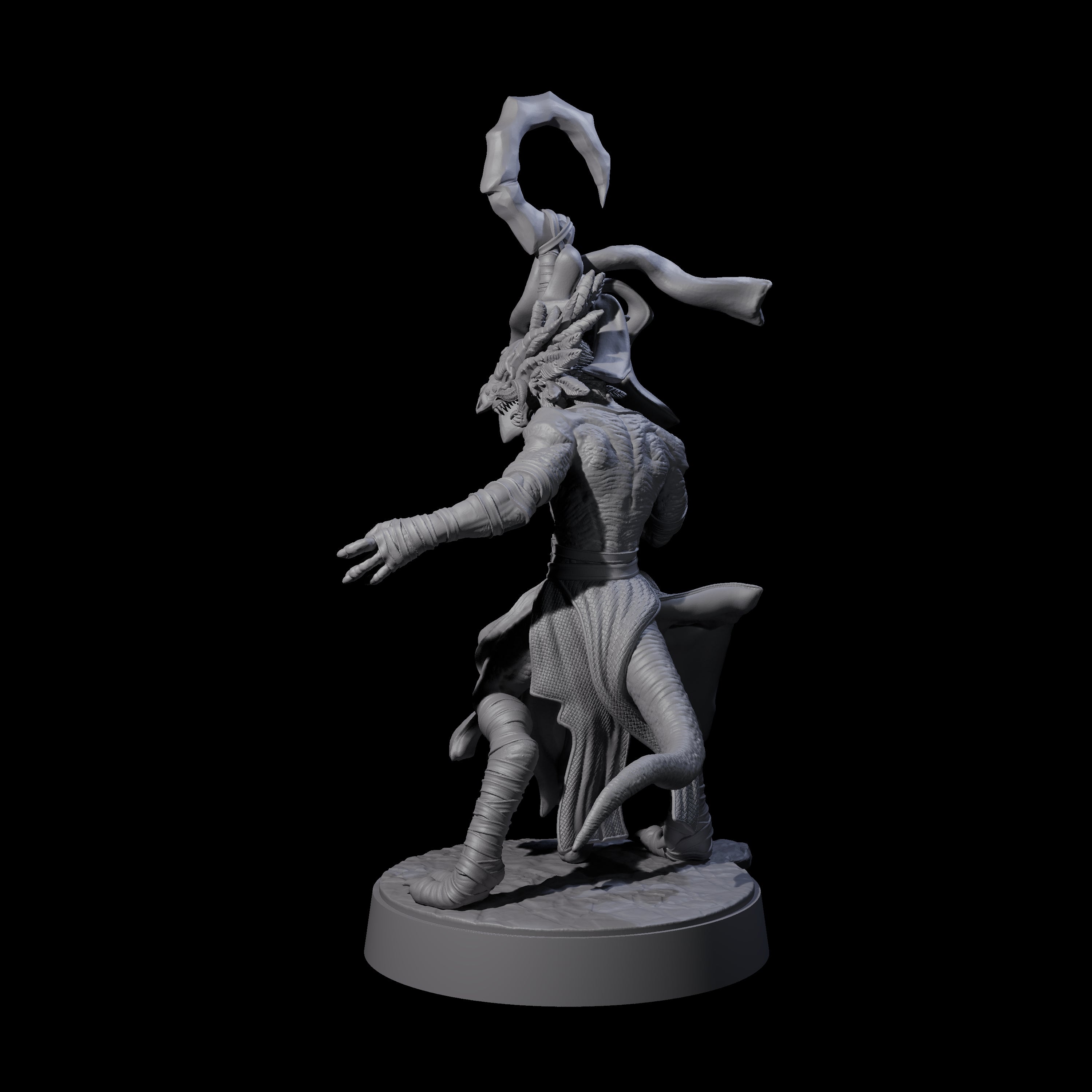 Masked Kobold Sorcerer Miniature for Dungeons and Dragons, Pathfinder or other TTRPGs