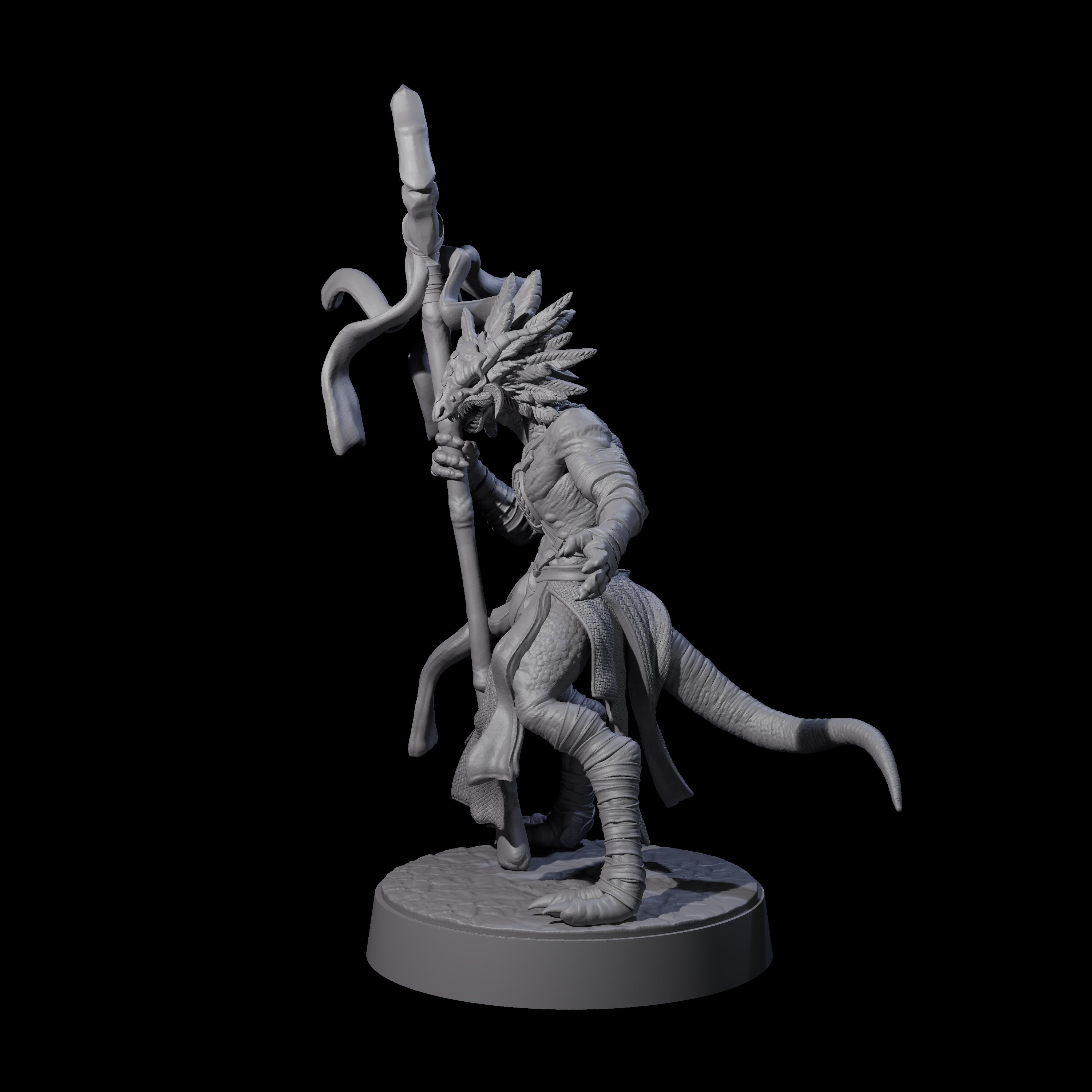 Masked Kobold Sorcerer Miniature for Dungeons and Dragons, Pathfinder or other TTRPGs