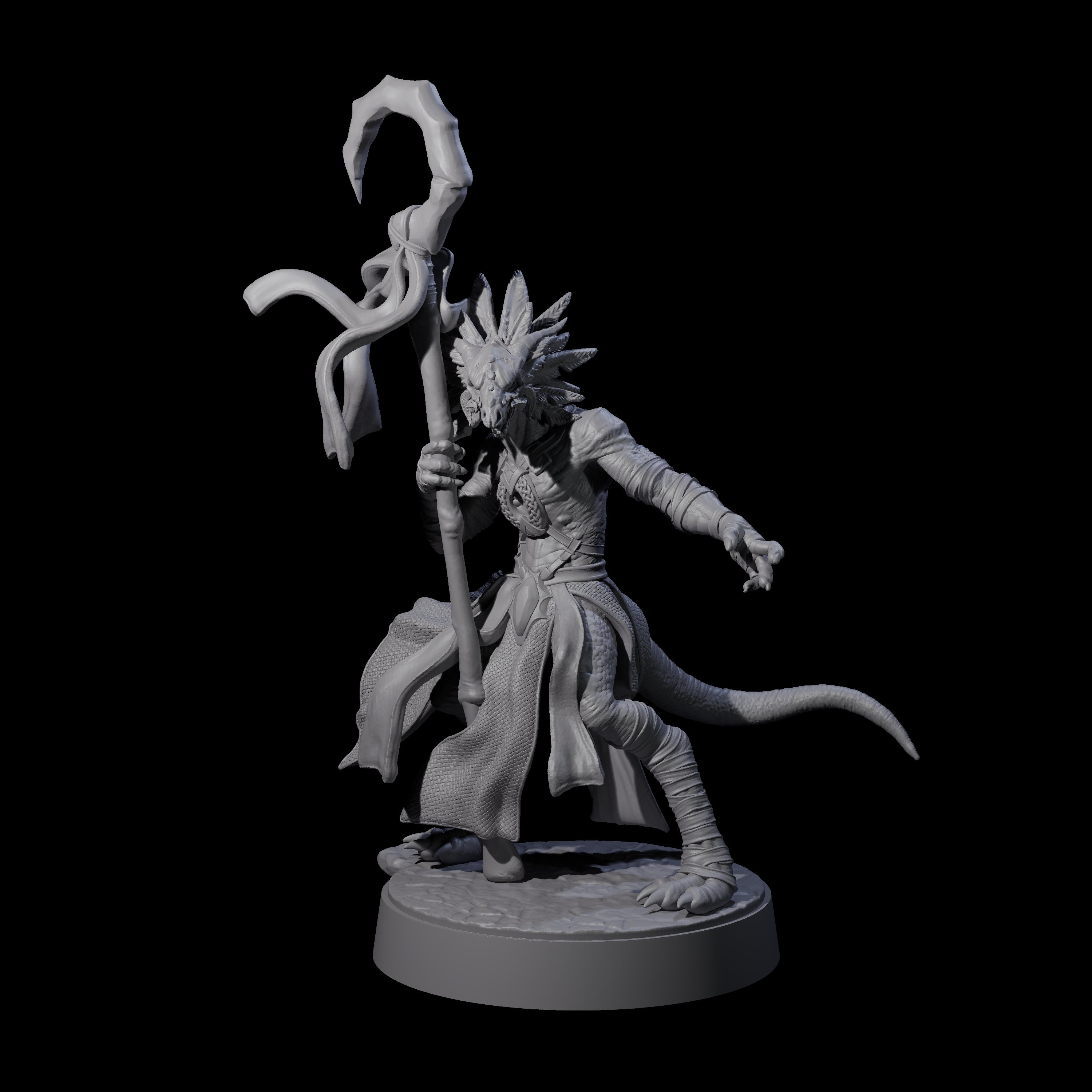 Masked Kobold Sorcerer Miniature for Dungeons and Dragons, Pathfinder or other TTRPGs
