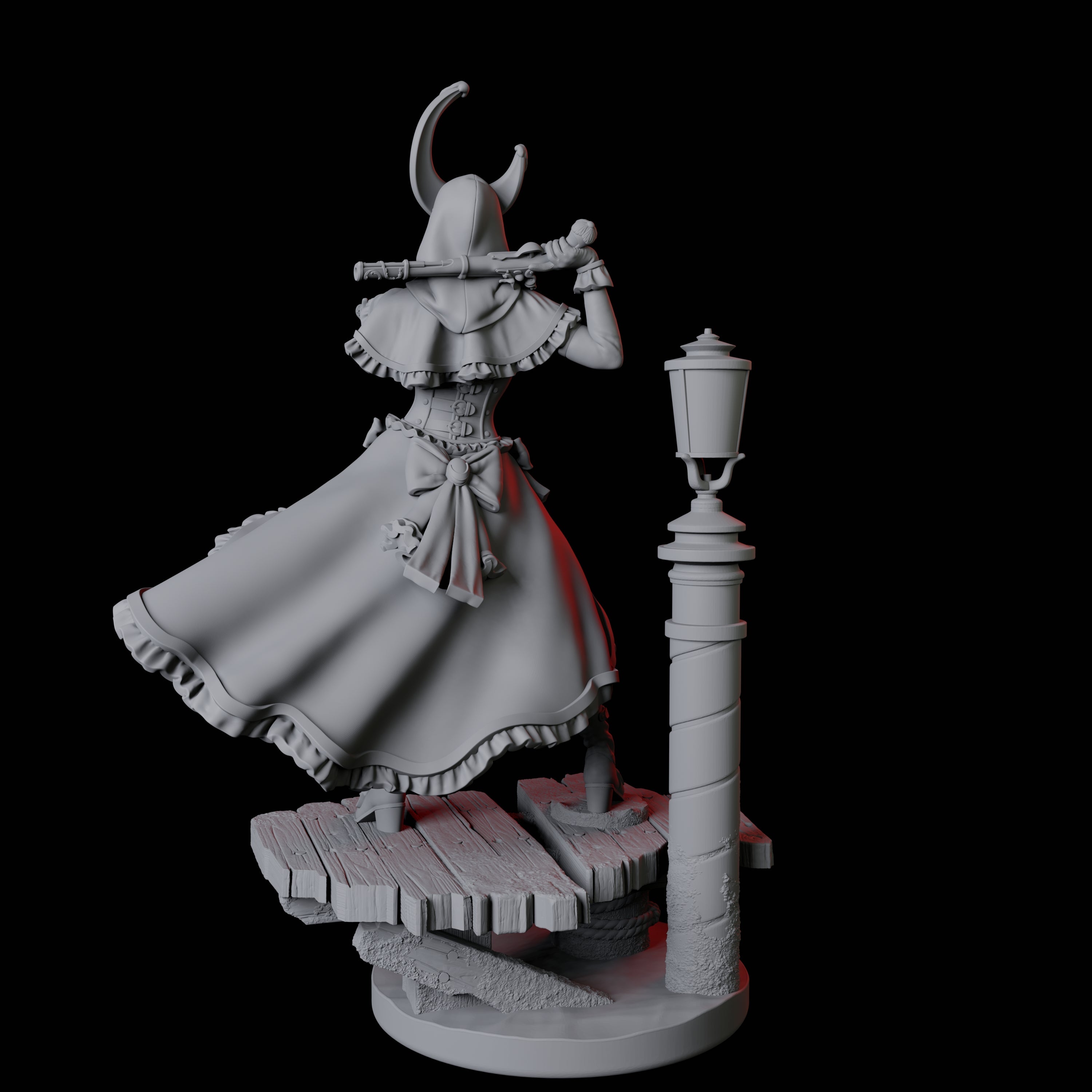 Masked Master Gunslinger Miniature for Dungeons and Dragons, Pathfinder or other TTRPGs