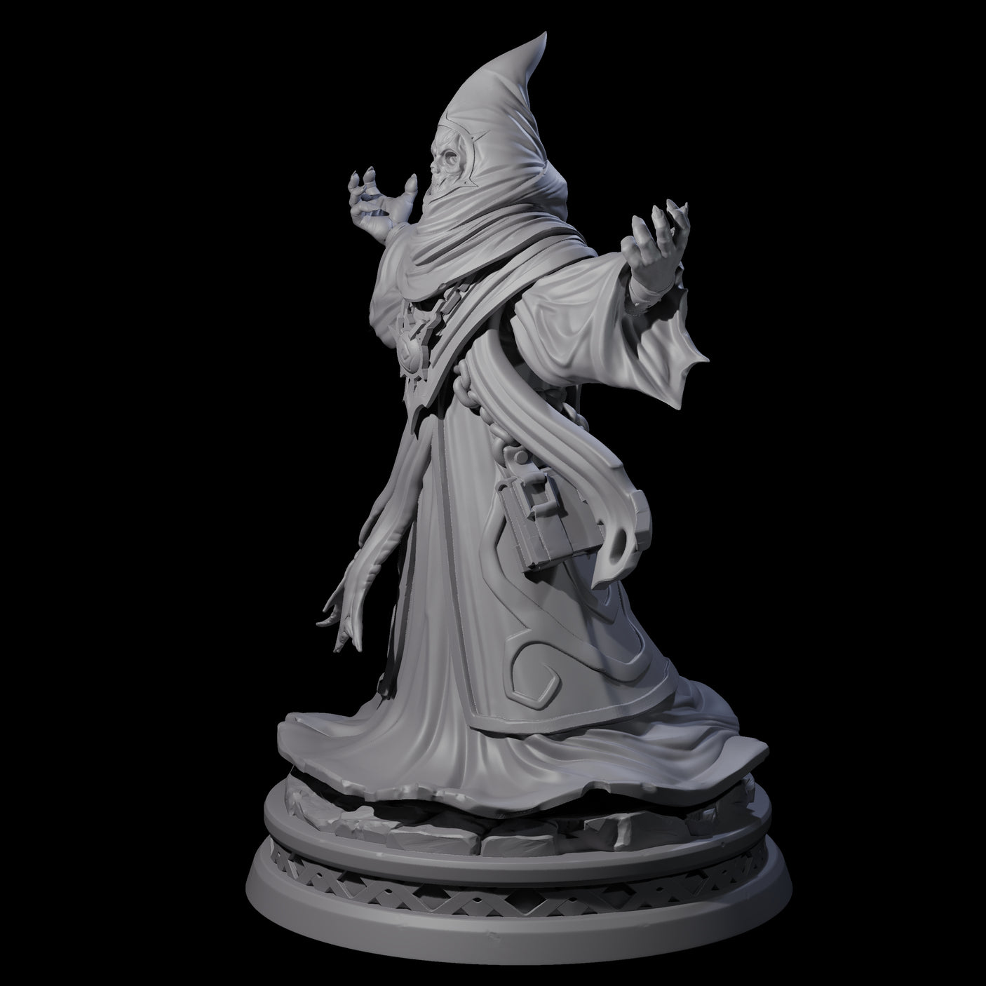 Masked Robed Cultist A Miniature for Dungeons and Dragons, Pathfinder or other TTRPGs