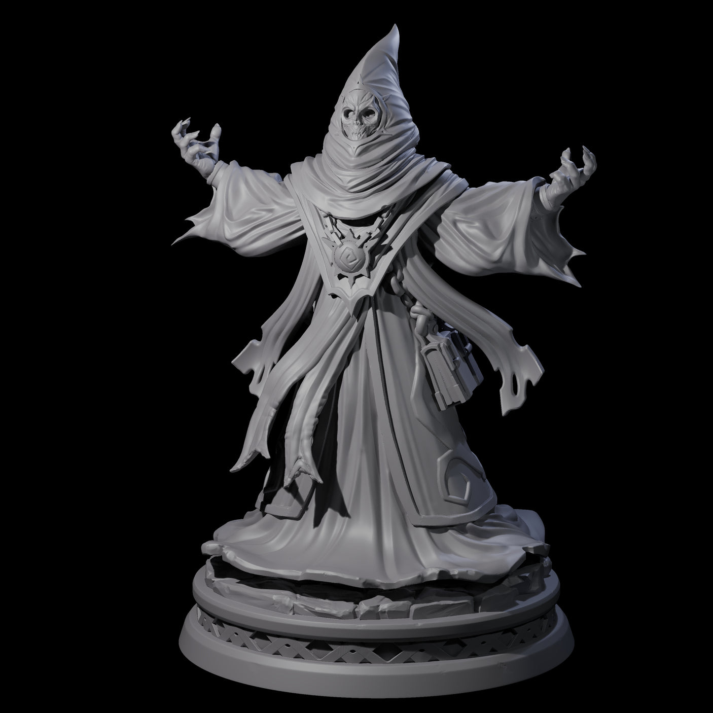 Masked Robed Cultist A Miniature for Dungeons and Dragons, Pathfinder or other TTRPGs