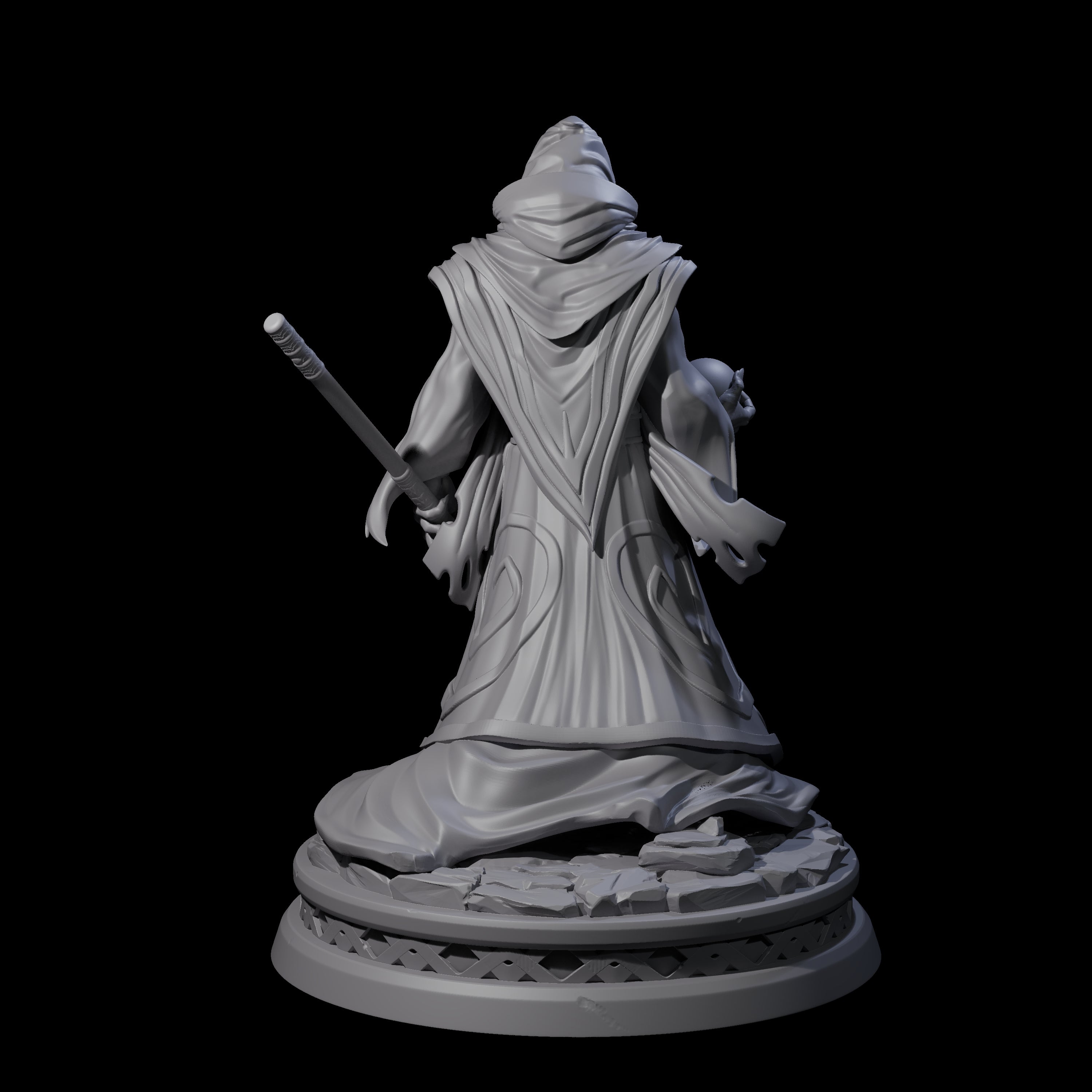 Masked Robed Cultist B Miniature for Dungeons and Dragons, Pathfinder or other TTRPGs