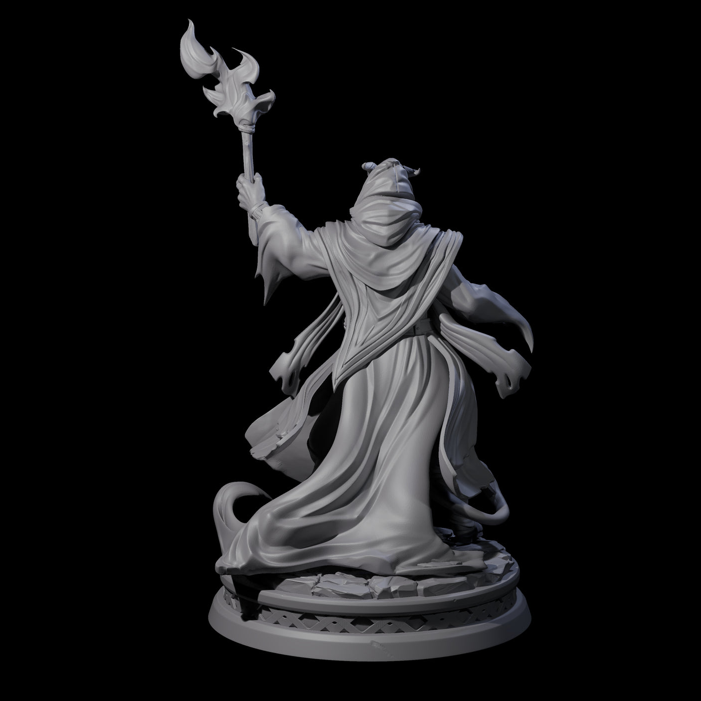 Masked Robed Cultist C Miniature for Dungeons and Dragons, Pathfinder or other TTRPGs