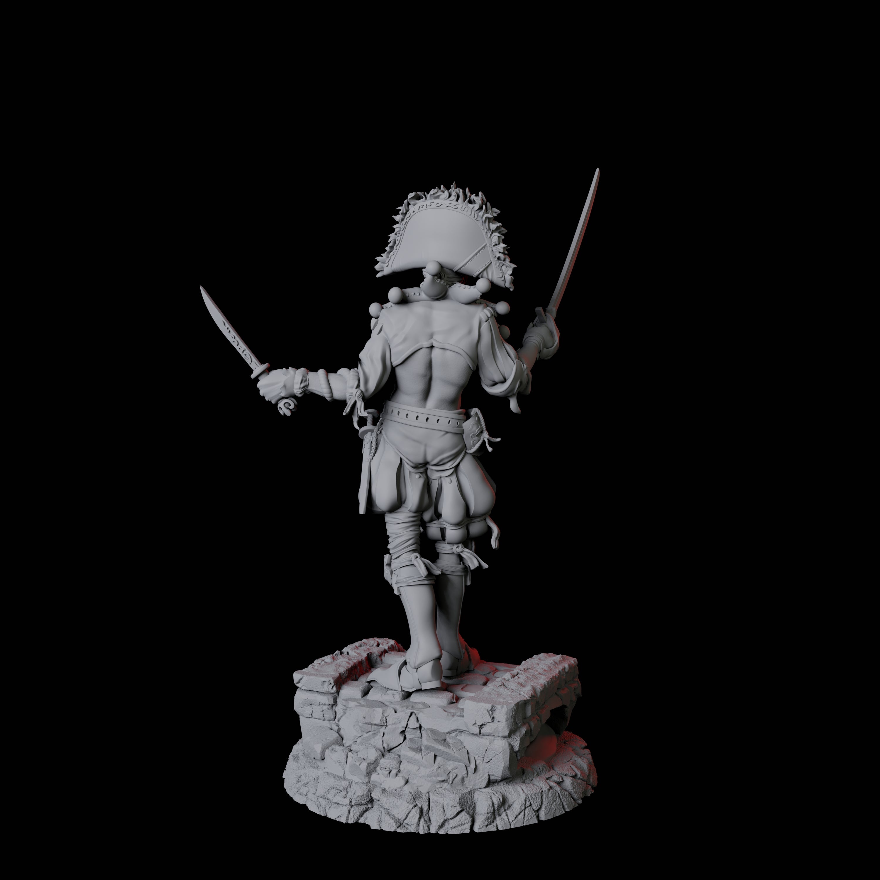 Masked Swordsman A Miniature for Dungeons and Dragons, Pathfinder or other TTRPGs