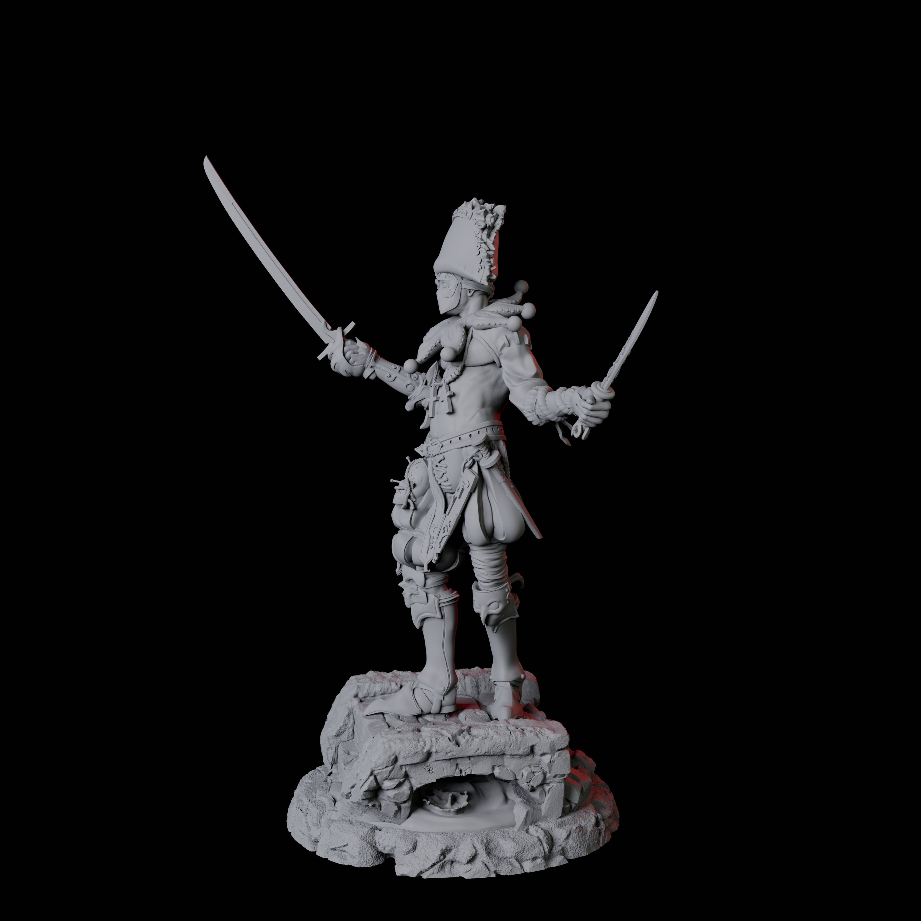Masked Swordsman A Miniature for Dungeons and Dragons, Pathfinder or other TTRPGs