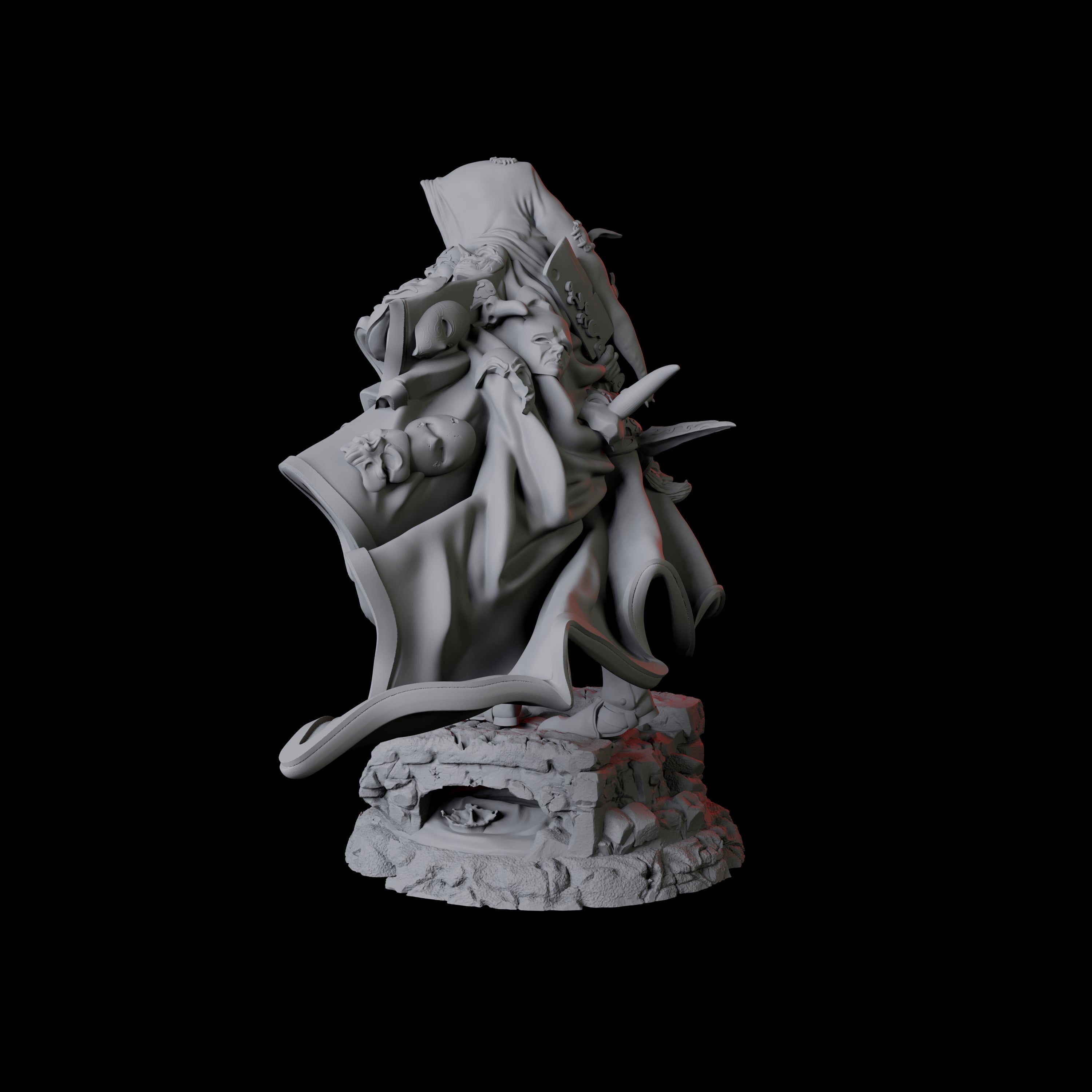 Masked Swordsman B Miniature for Dungeons and Dragons, Pathfinder or other TTRPGs