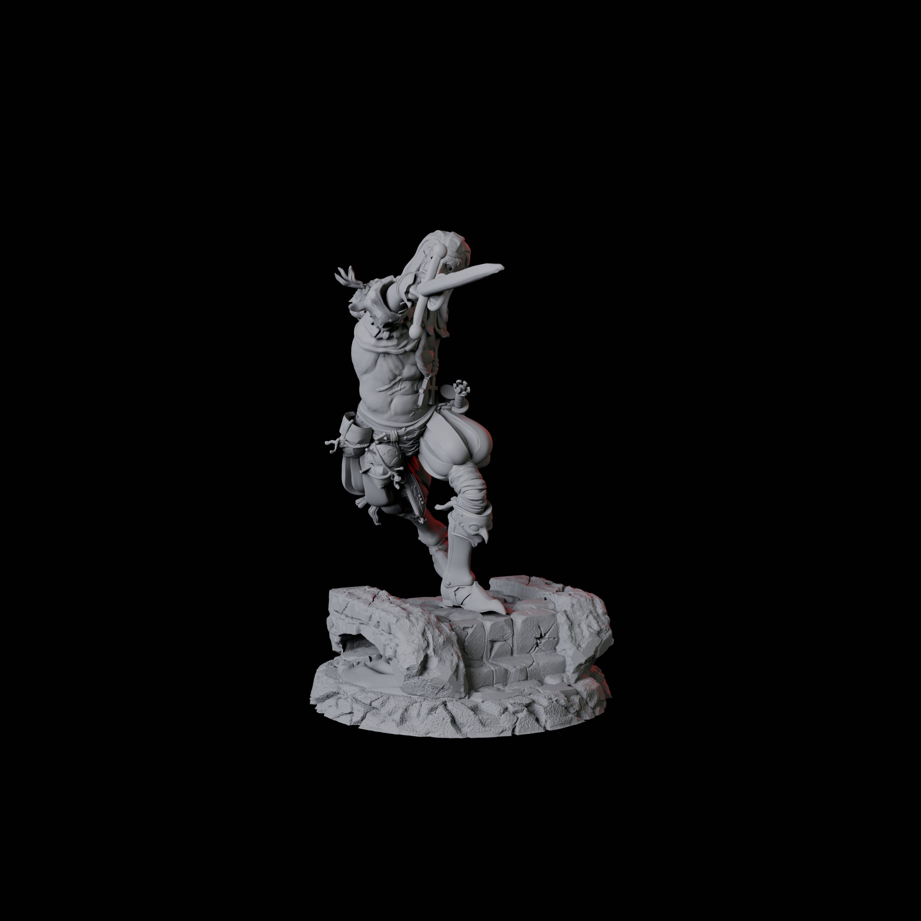Masked Swordsman C Miniature for Dungeons and Dragons, Pathfinder or other TTRPGs