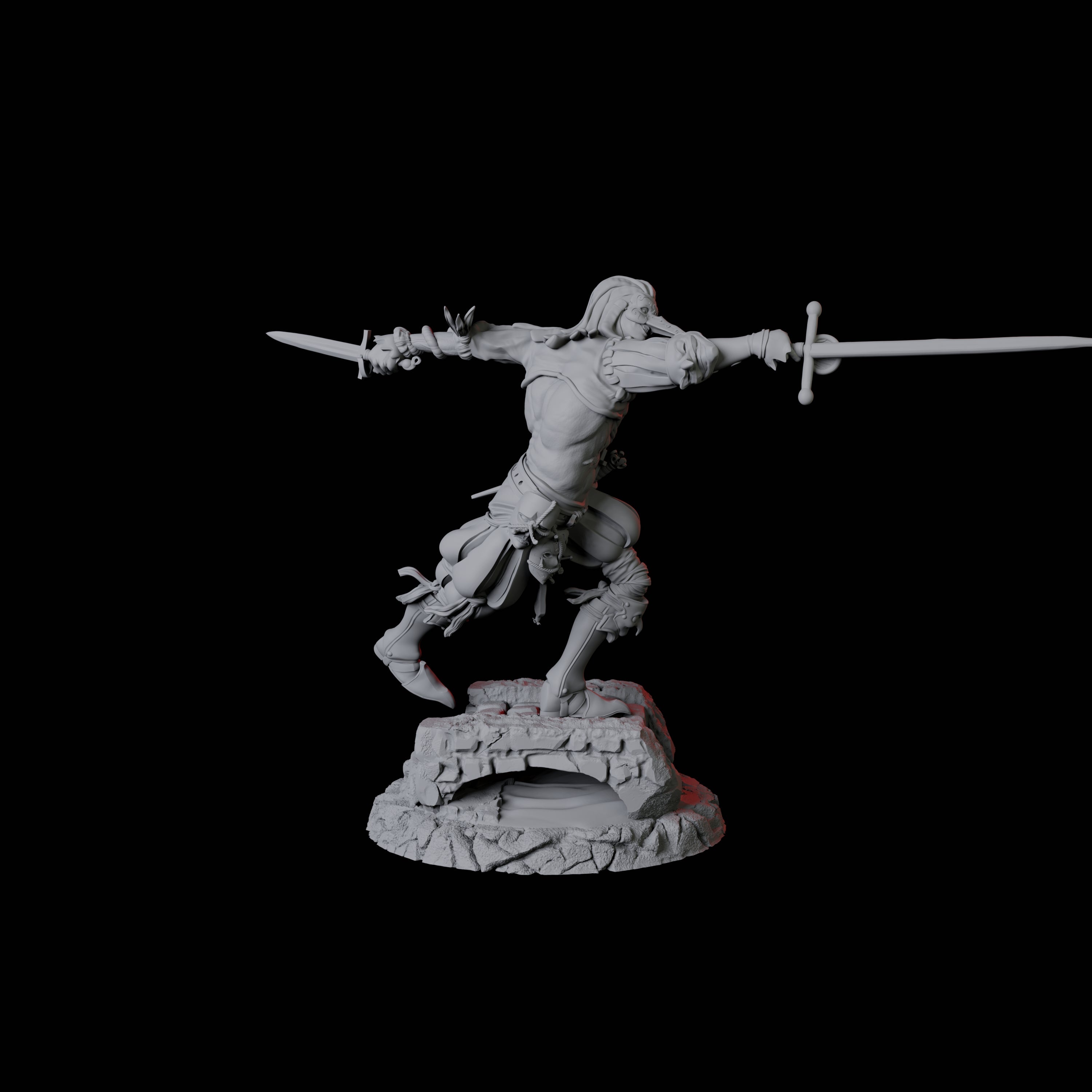 Masked Swordsman C Miniature for Dungeons and Dragons, Pathfinder or other TTRPGs