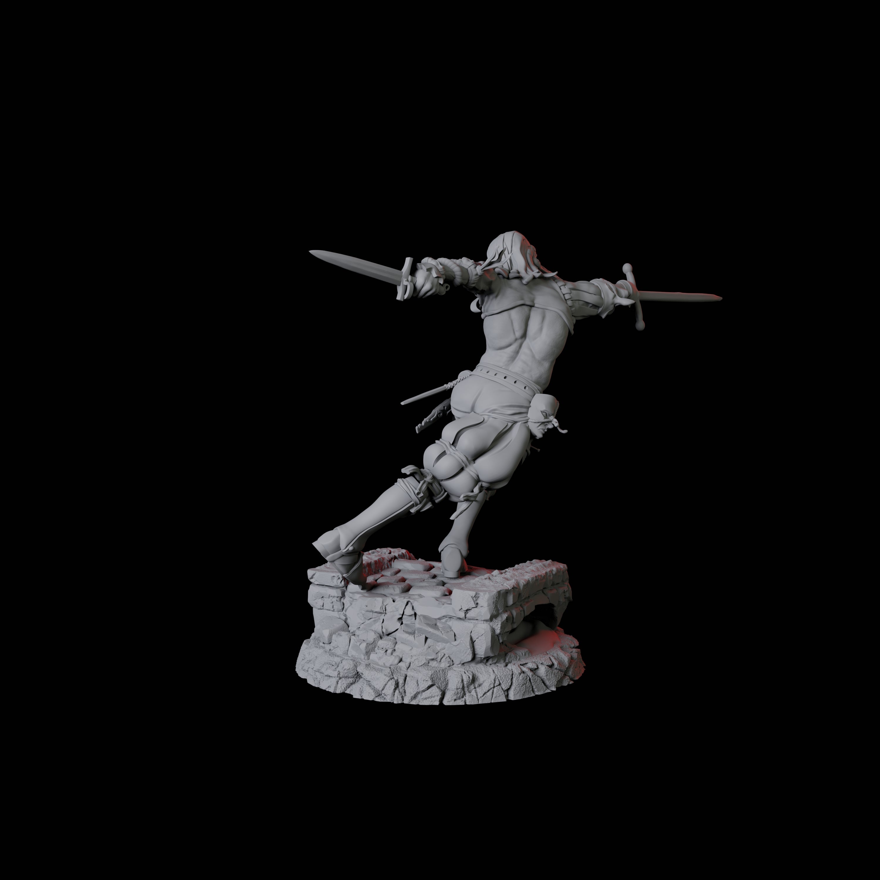 Masked Swordsman C Miniature for Dungeons and Dragons, Pathfinder or other TTRPGs