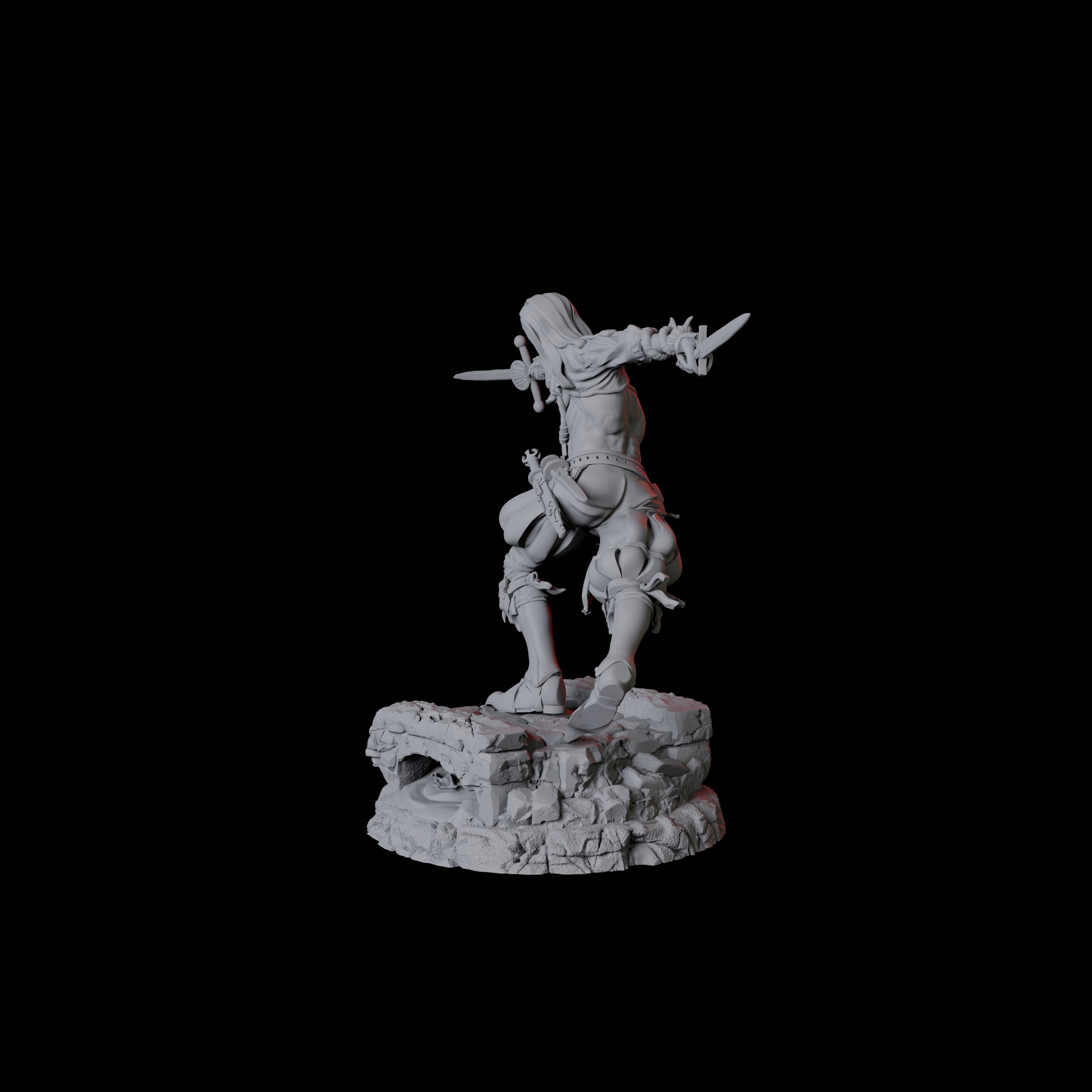 Masked Swordsman C Miniature for Dungeons and Dragons, Pathfinder or other TTRPGs