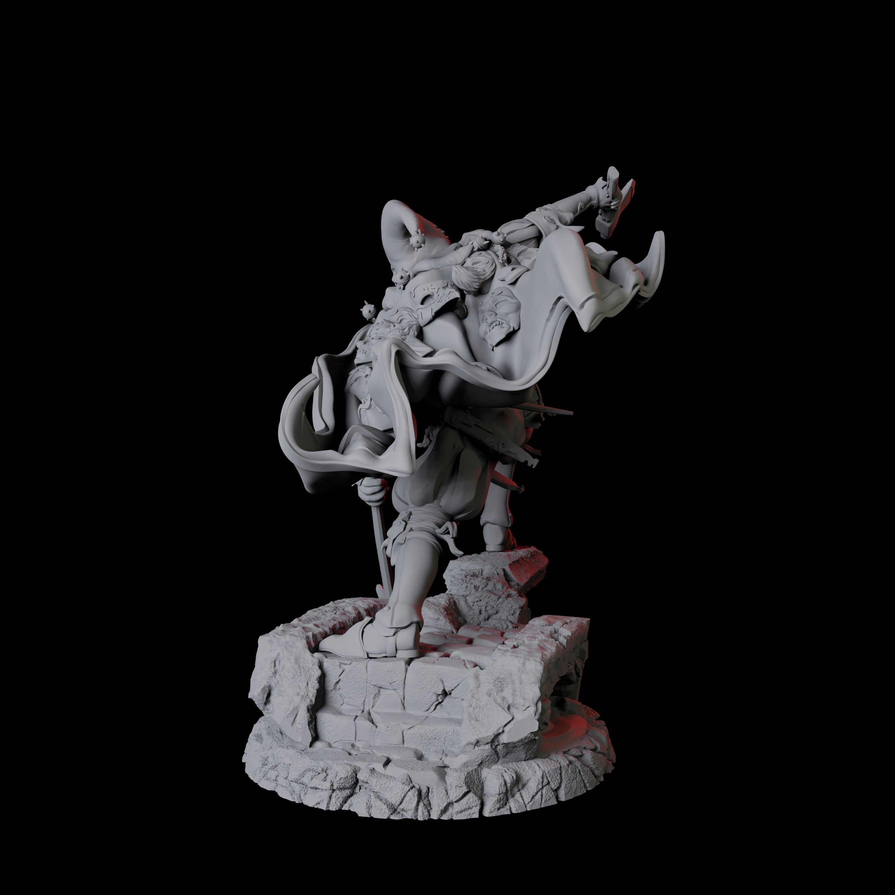 Masked Swordsman D Miniature for Dungeons and Dragons, Pathfinder or other TTRPGs