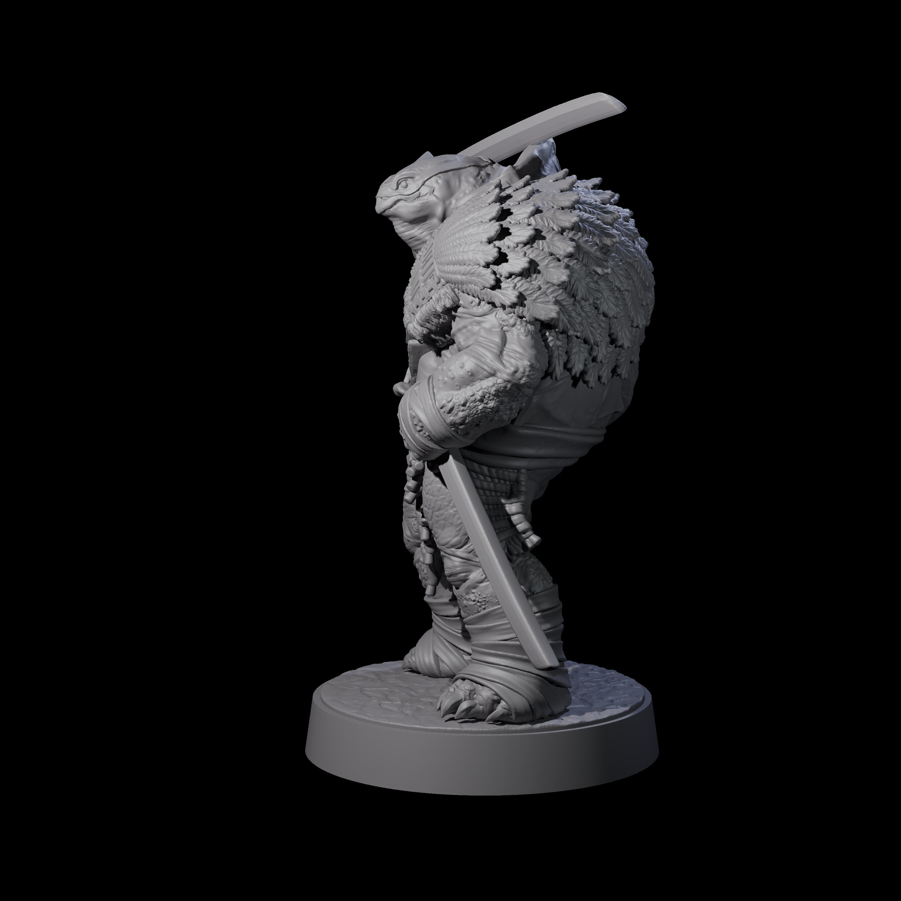 Masked Tortle Ninja A Miniature for Dungeons and Dragons, Pathfinder or other TTRPGs
