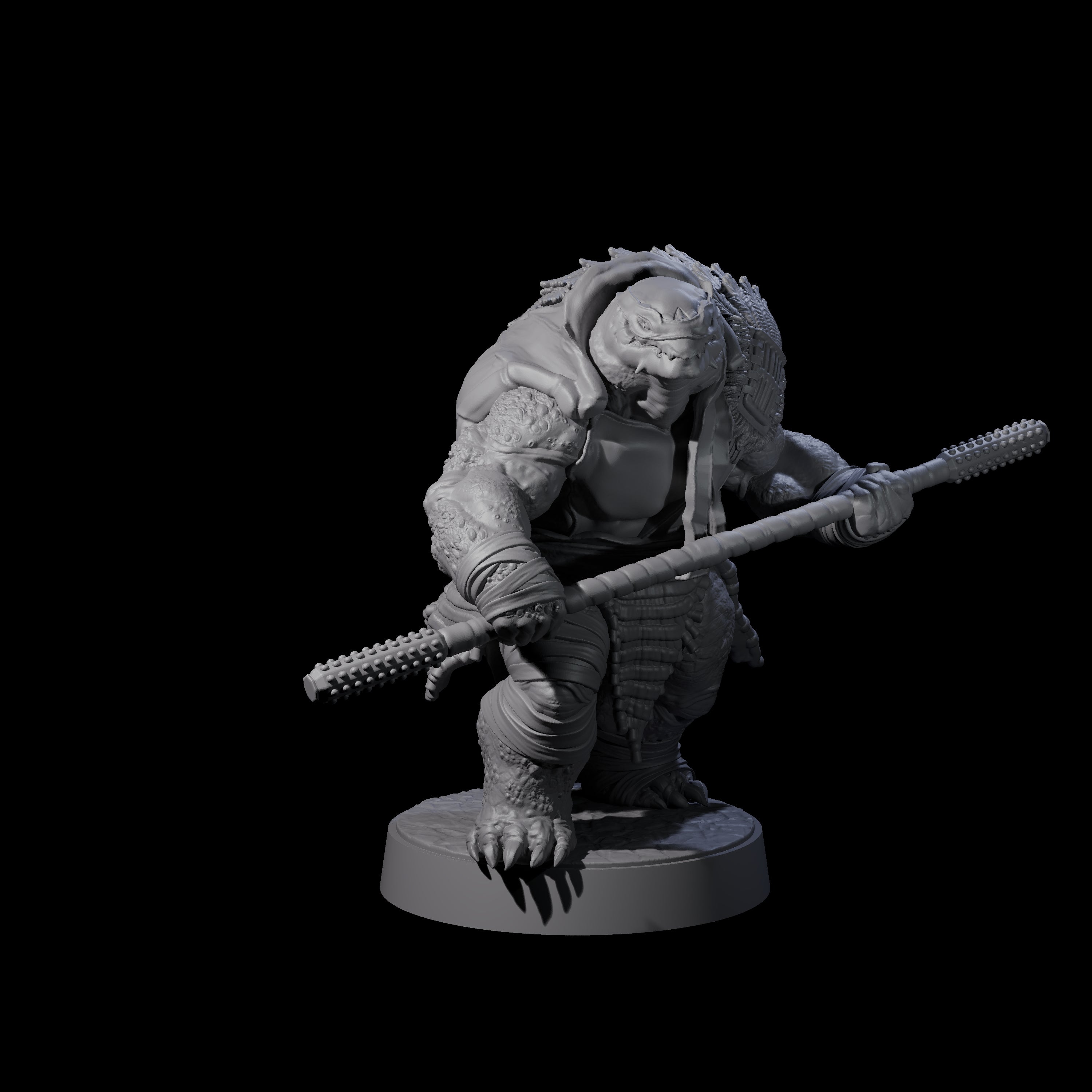 Masked Tortle Ninja B Miniature for Dungeons and Dragons, Pathfinder or other TTRPGs