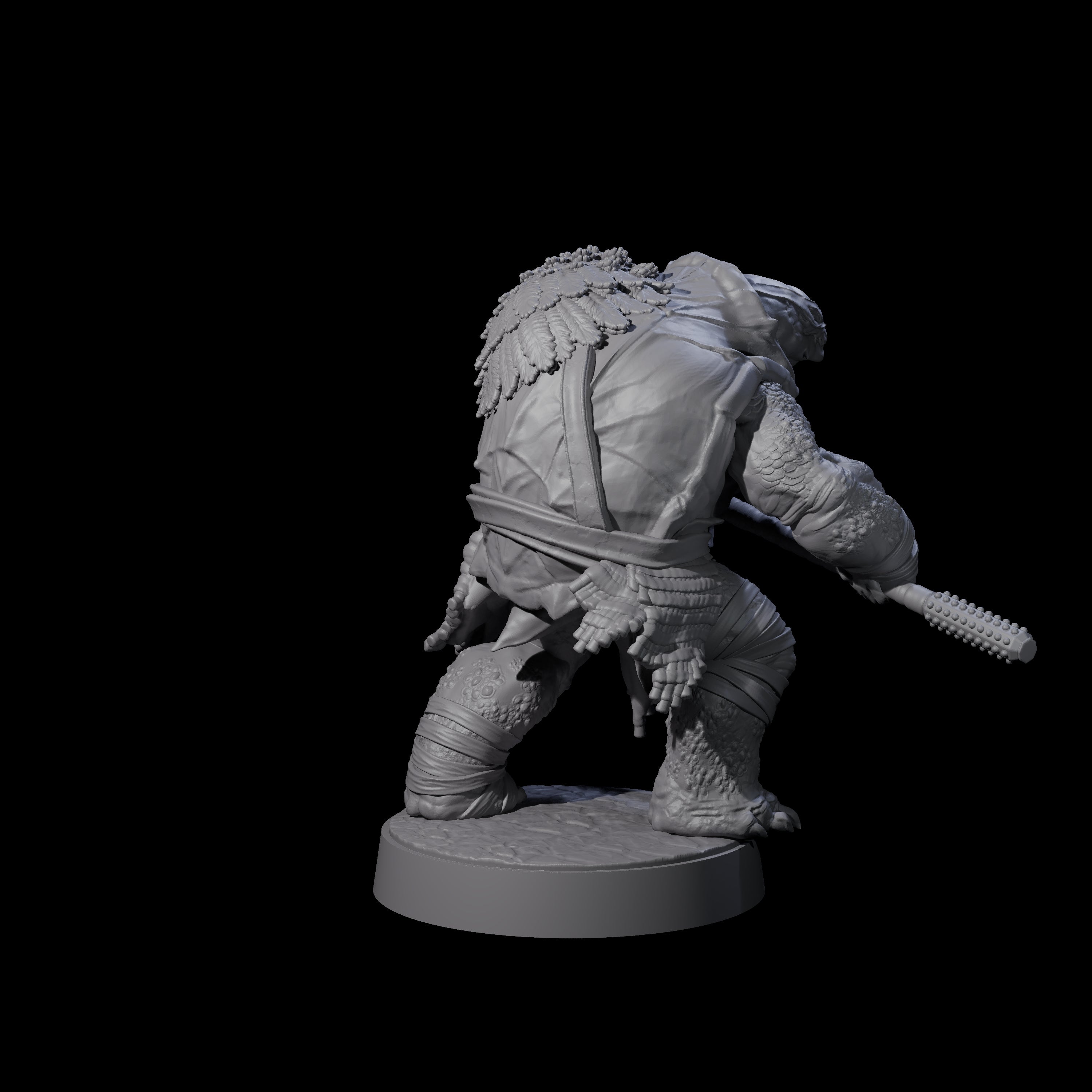 Masked Tortle Ninja B Miniature for Dungeons and Dragons, Pathfinder or other TTRPGs