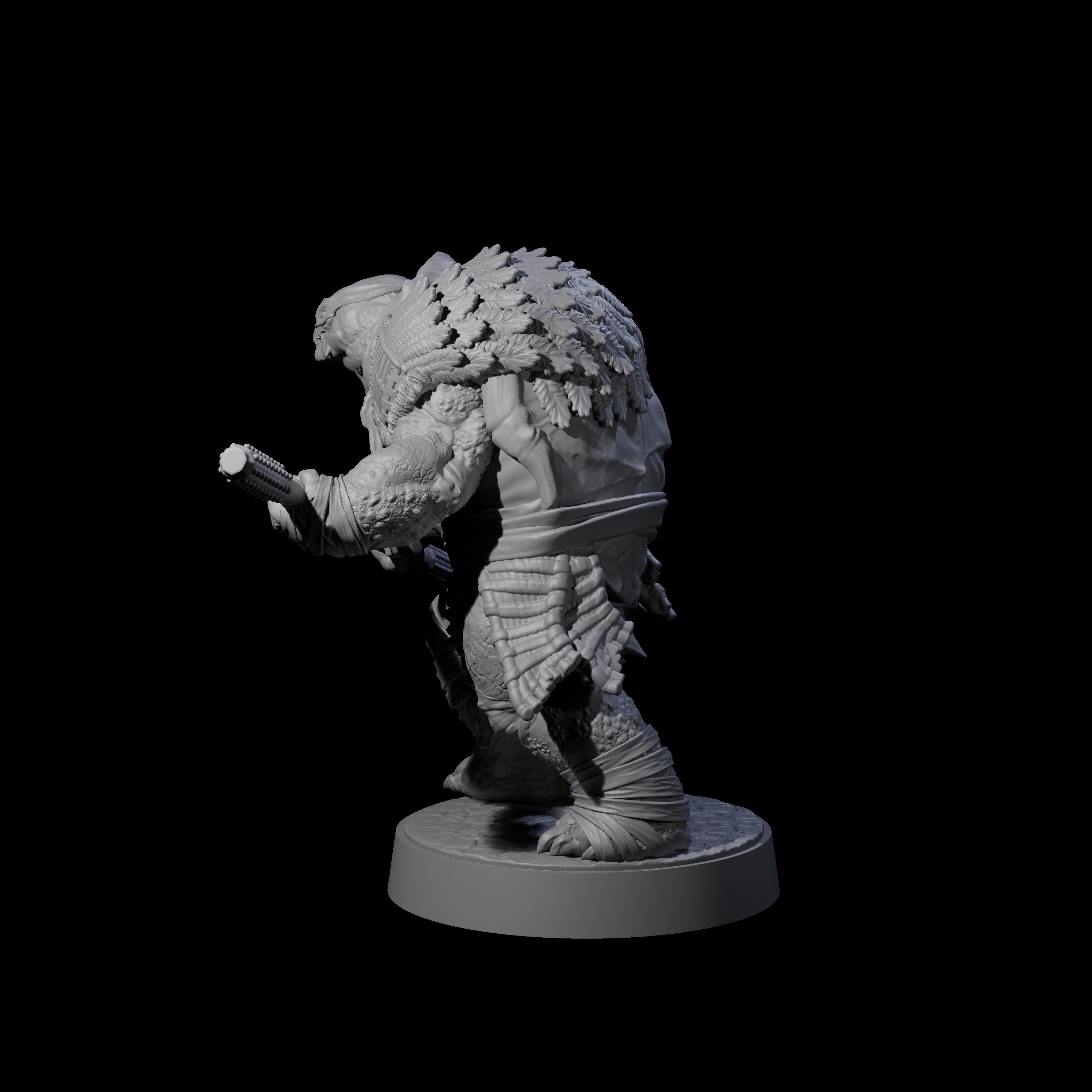 Masked Tortle Ninja B Miniature for Dungeons and Dragons, Pathfinder or other TTRPGs