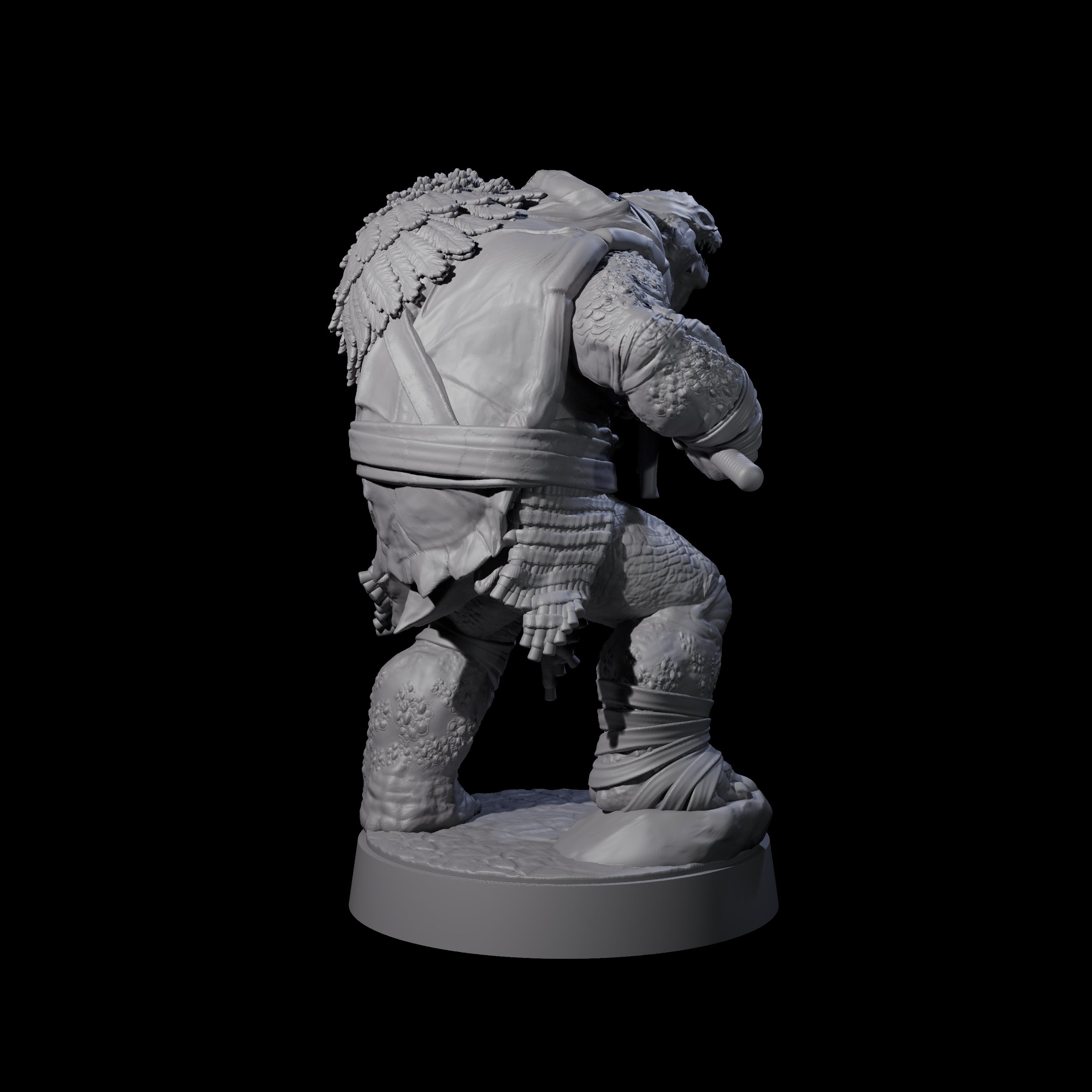 Masked Tortle Ninja C Miniature for Dungeons and Dragons, Pathfinder or other TTRPGs