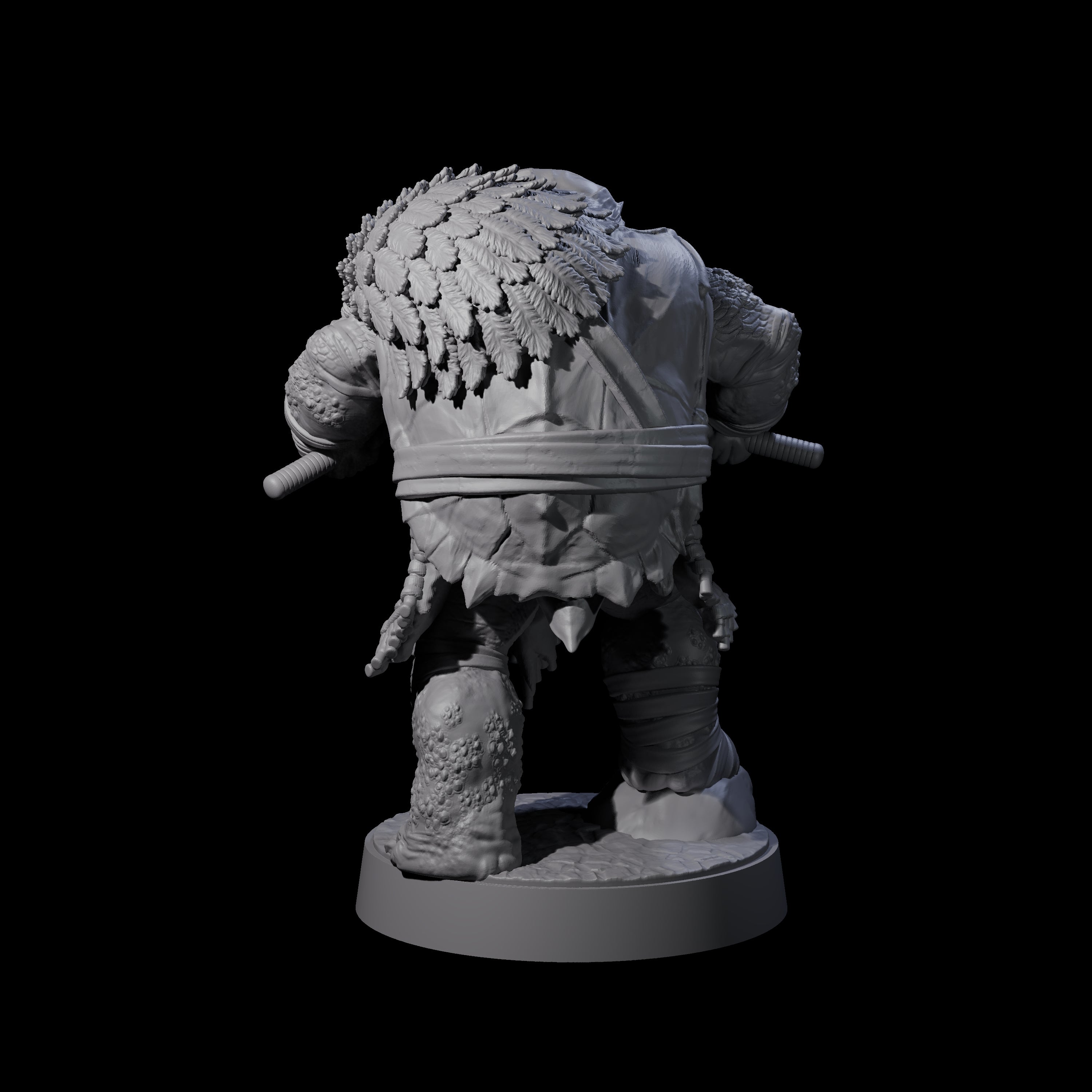 Masked Tortle Ninja C Miniature for Dungeons and Dragons, Pathfinder or other TTRPGs
