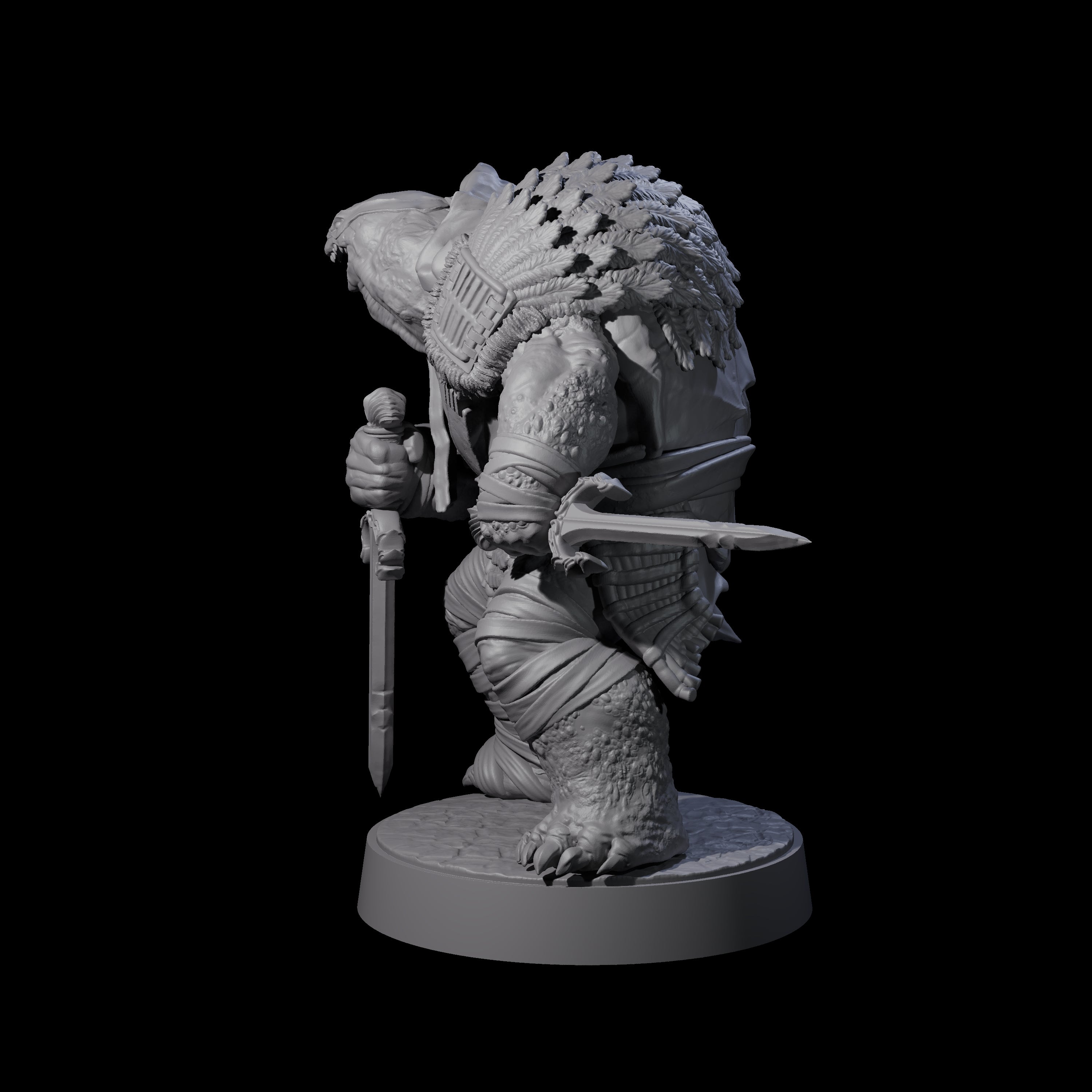 Masked Tortle Ninja D Miniature for Dungeons and Dragons, Pathfinder or other TTRPGs