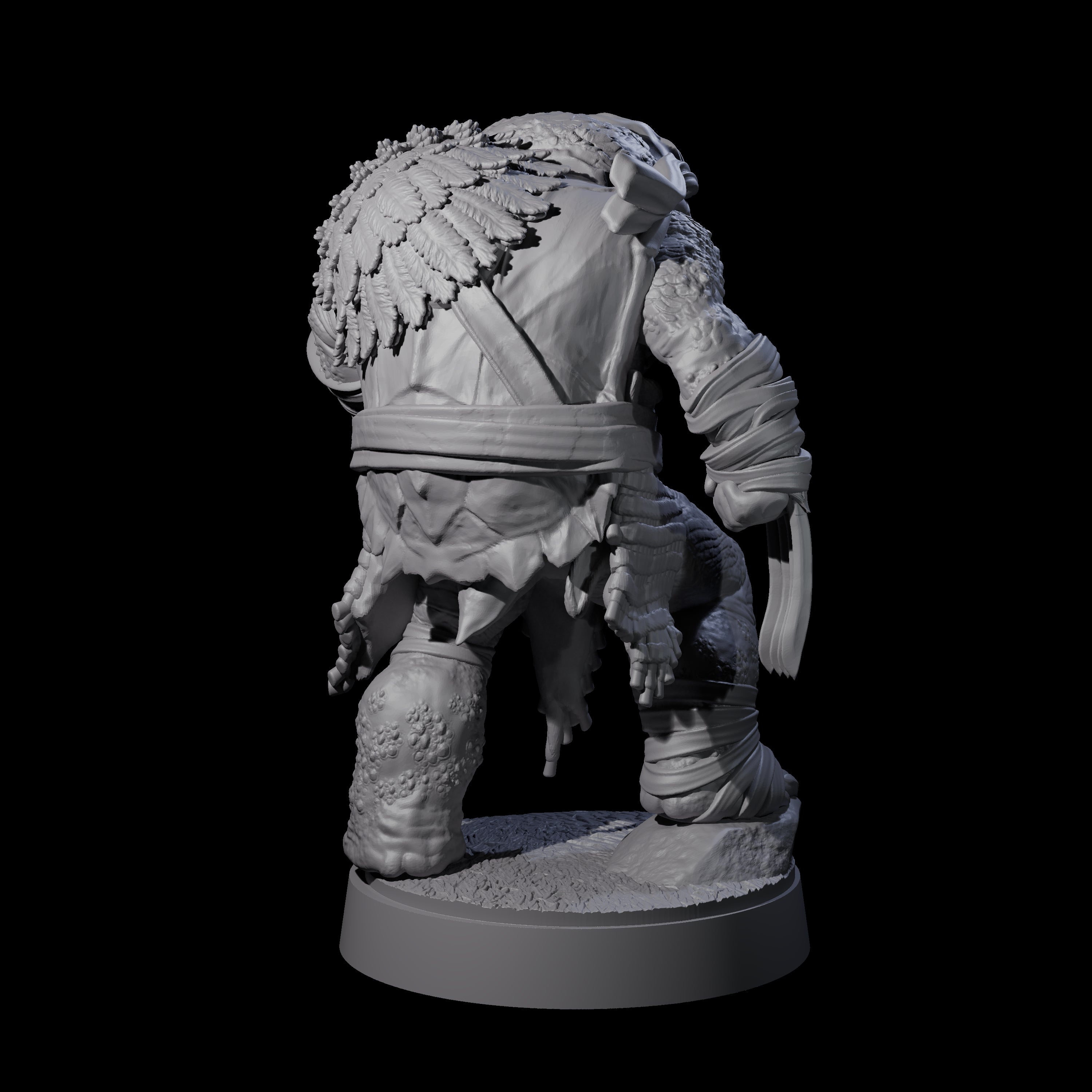 Masked Tortle Ninja E Miniature for Dungeons and Dragons, Pathfinder or other TTRPGs