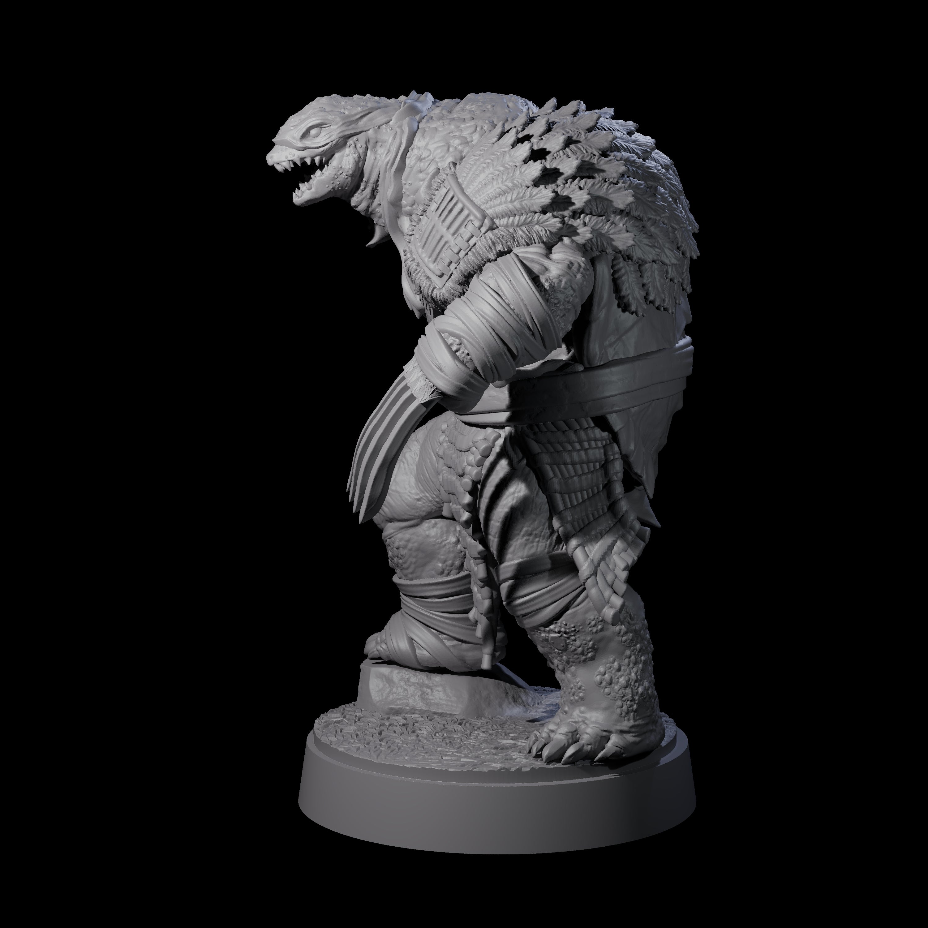 Masked Tortle Ninja E Miniature for Dungeons and Dragons, Pathfinder or other TTRPGs