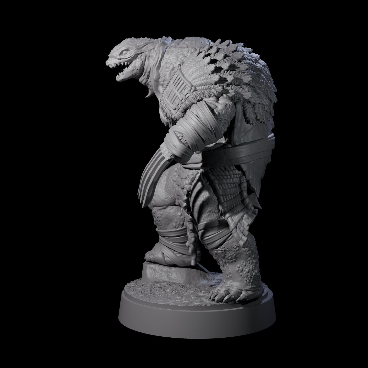 Masked Tortle Ninja E Miniature for Dungeons and Dragons, Pathfinder or other TTRPGs