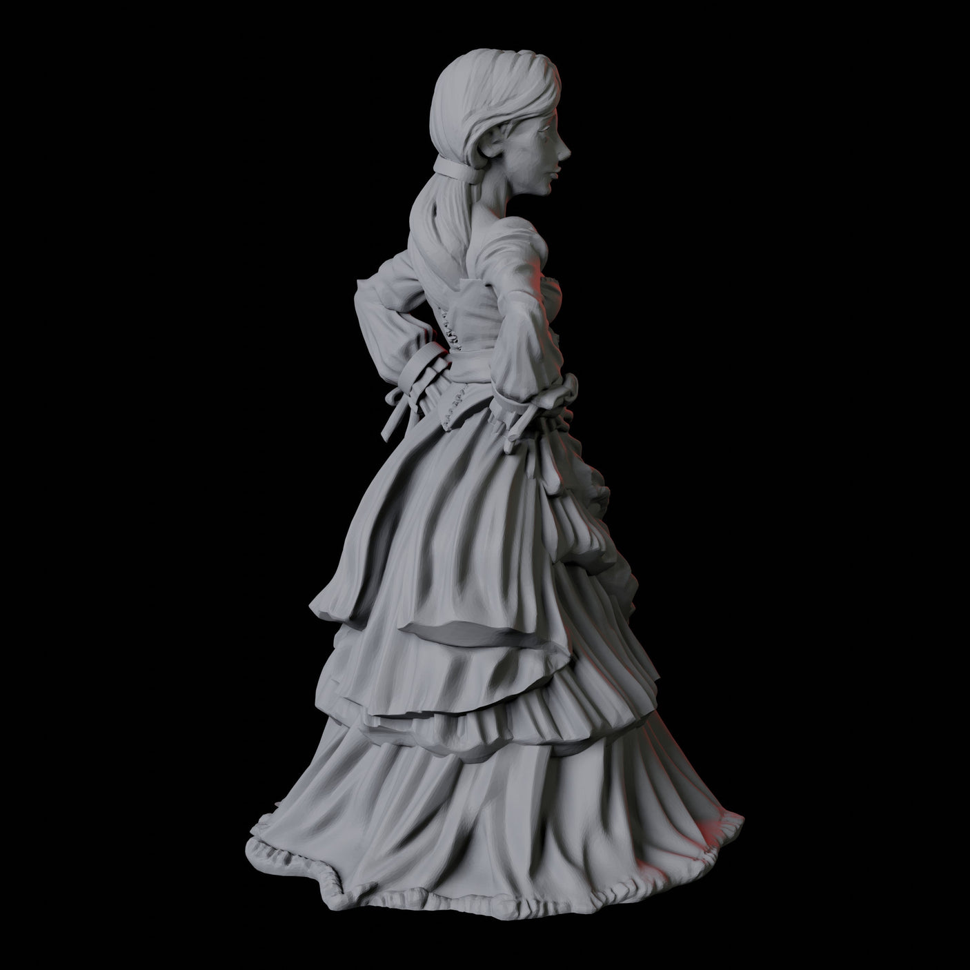 Masquerade Lady C Miniature for Dungeons and Dragons, Pathfinder or other TTRPGs