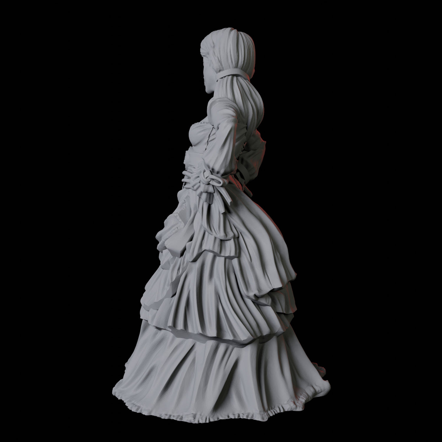 Masquerade Lady C Miniature for Dungeons and Dragons, Pathfinder or other TTRPGs