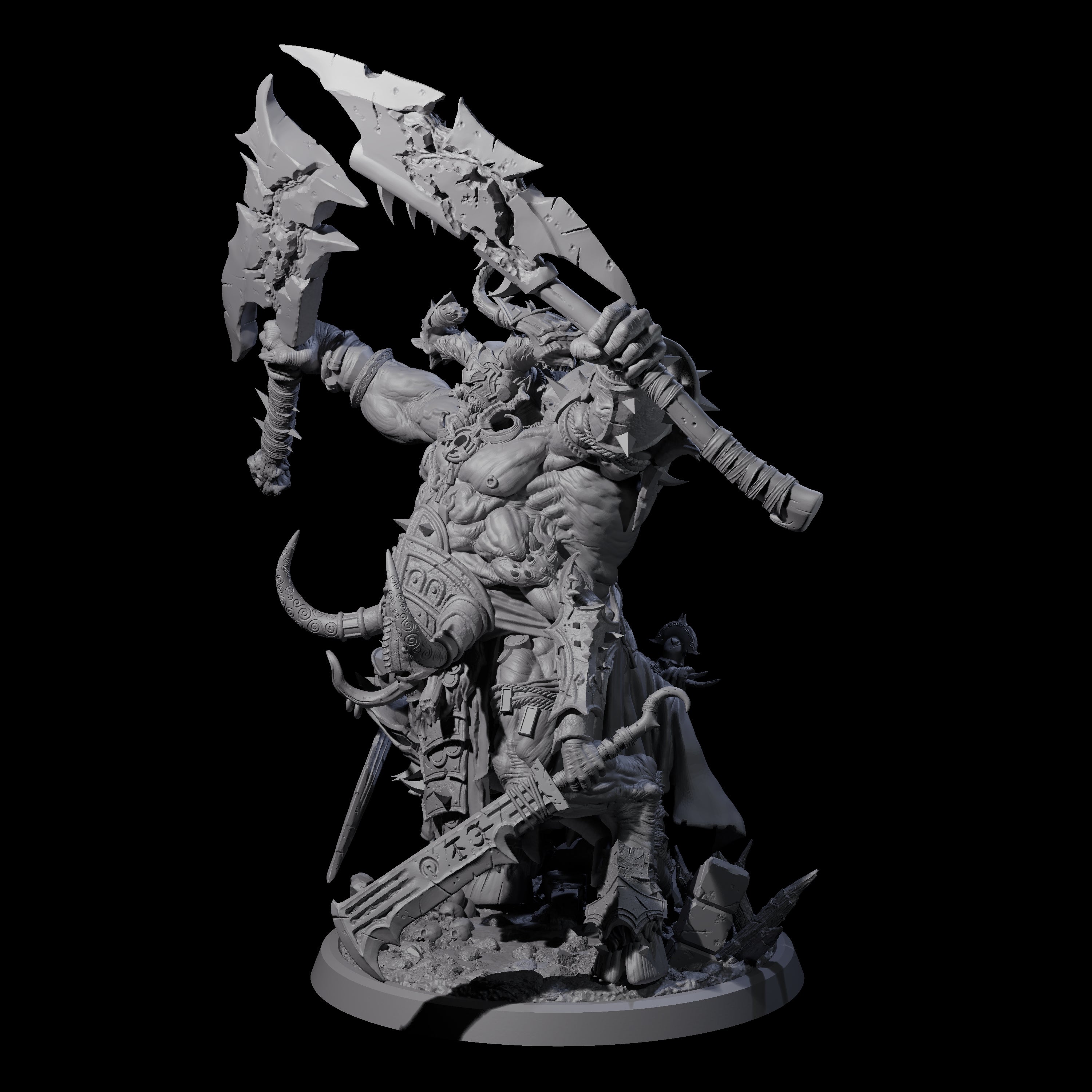 Massive Armoured Glabrezu Miniature for Dungeons and Dragons, Pathfinder or other TTRPGs