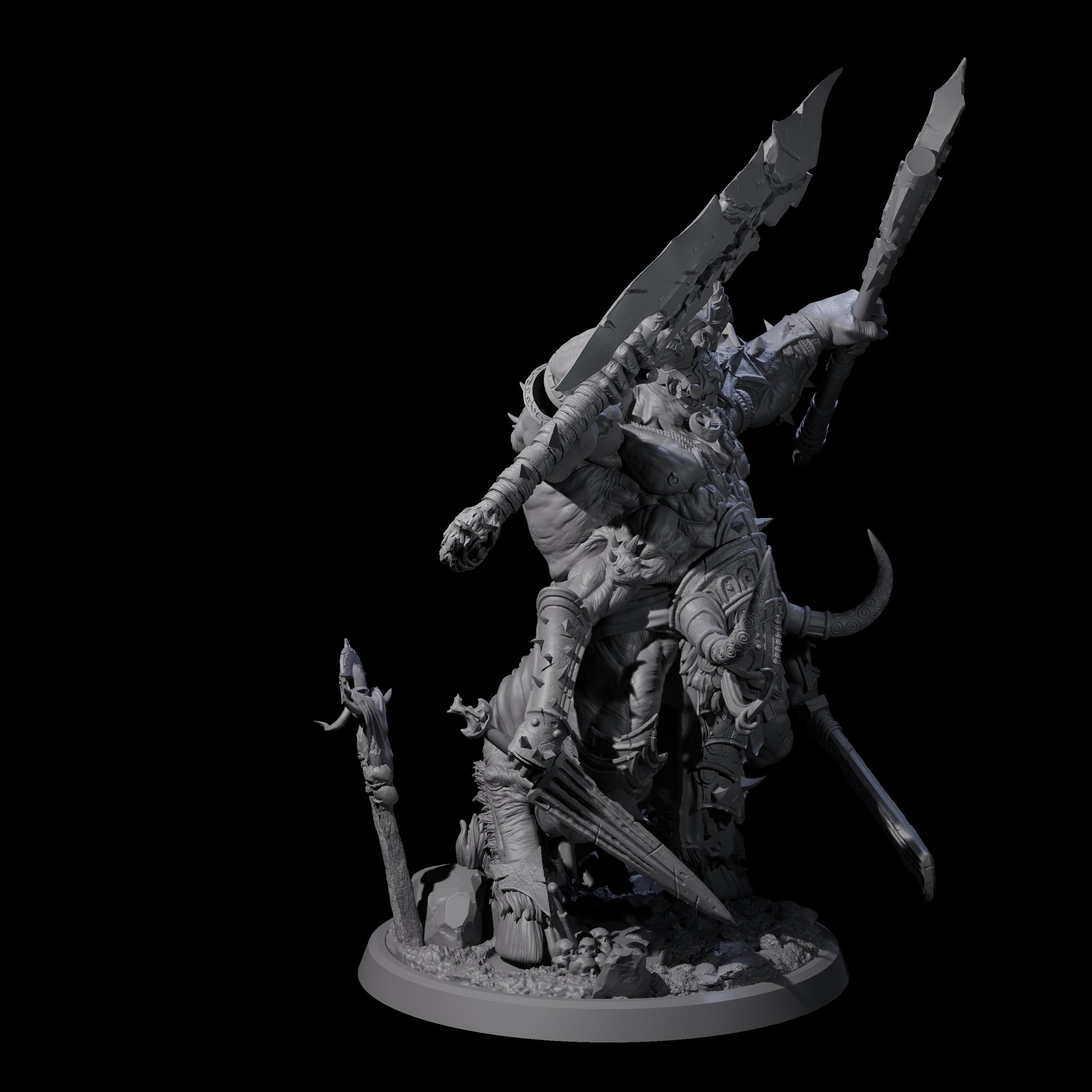 Massive Armoured Glabrezu Miniature for Dungeons and Dragons, Pathfinder or other TTRPGs