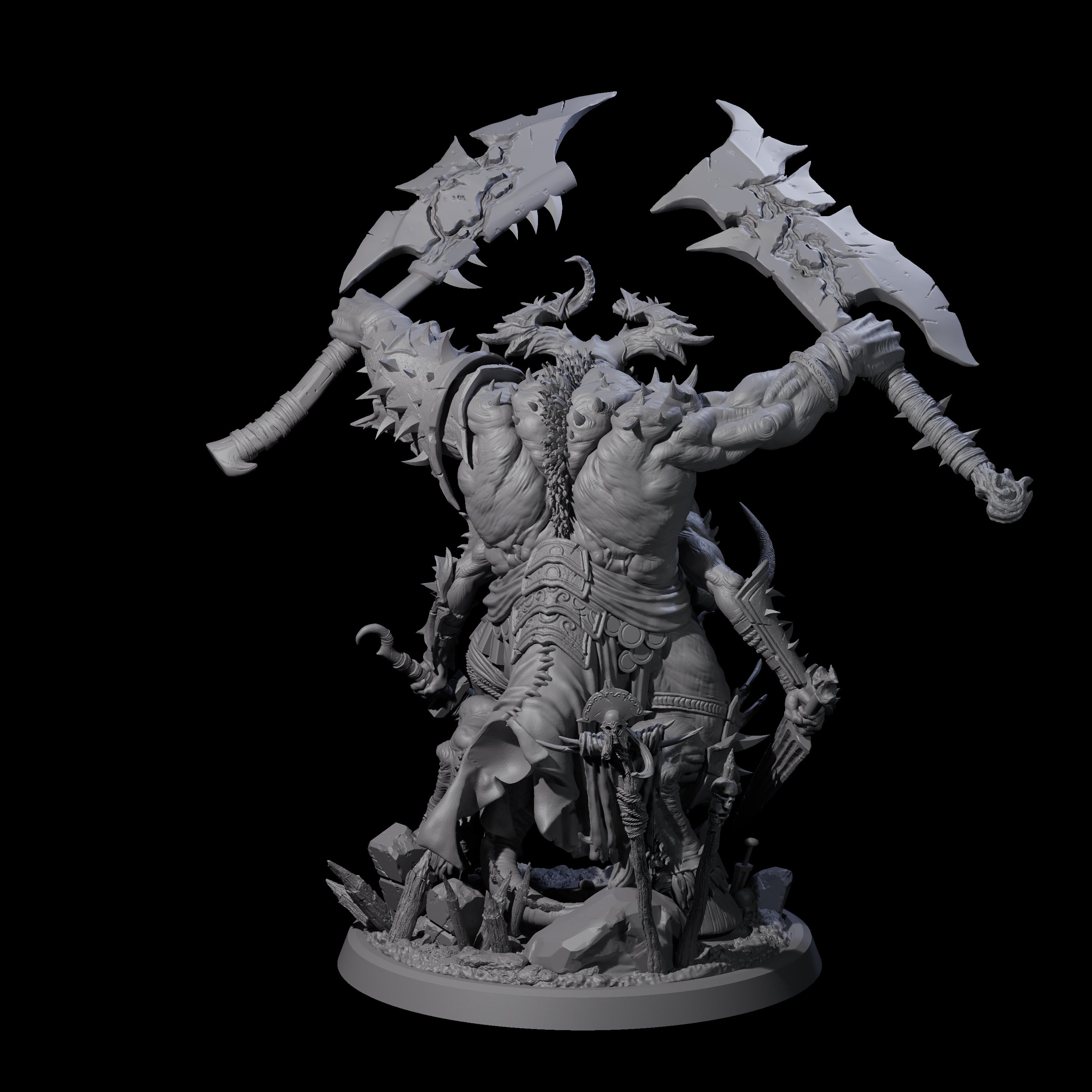 Massive Armoured Glabrezu Miniature for Dungeons and Dragons, Pathfinder or other TTRPGs