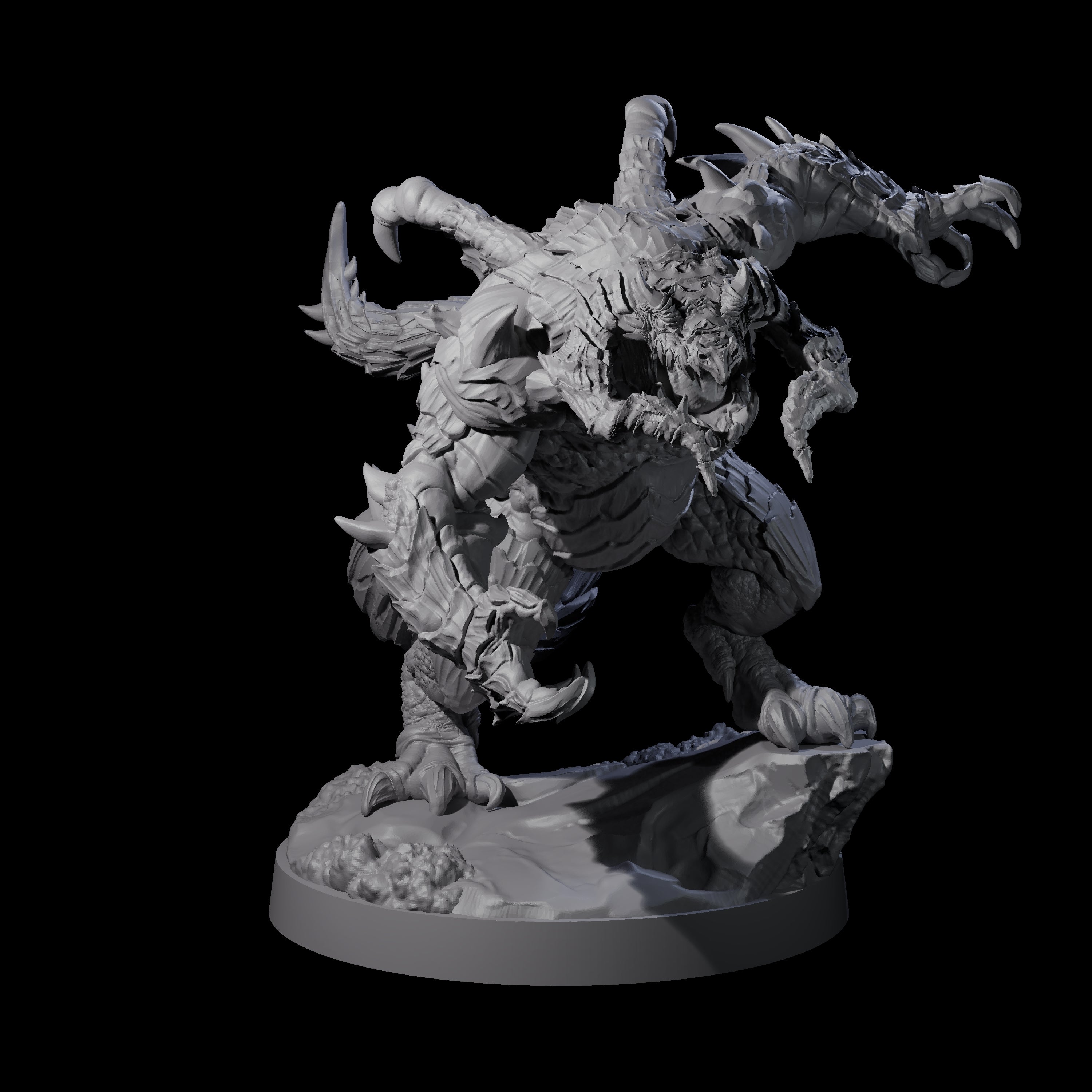 Massive Dragon Ogre A Miniature for Dungeons and Dragons, Pathfinder or other TTRPGs