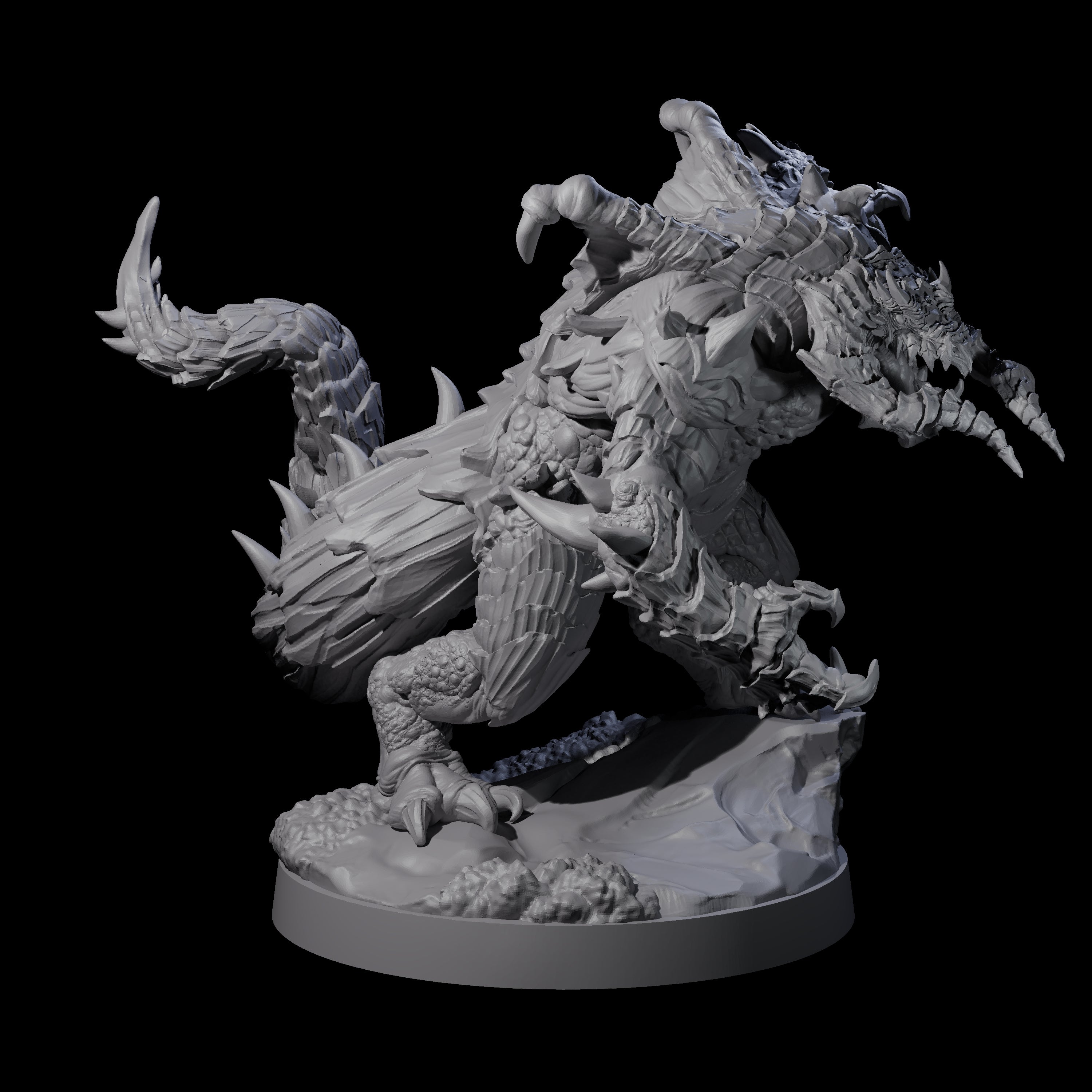 Massive Dragon Ogre A Miniature for Dungeons and Dragons, Pathfinder or other TTRPGs