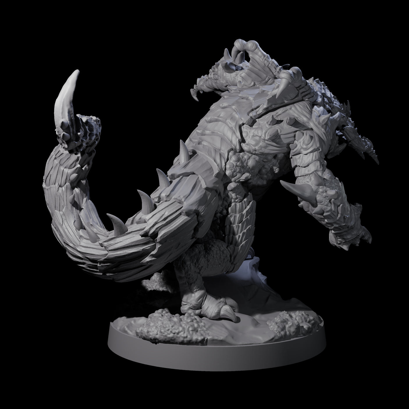 Massive Dragon Ogre A Miniature for Dungeons and Dragons, Pathfinder or other TTRPGs