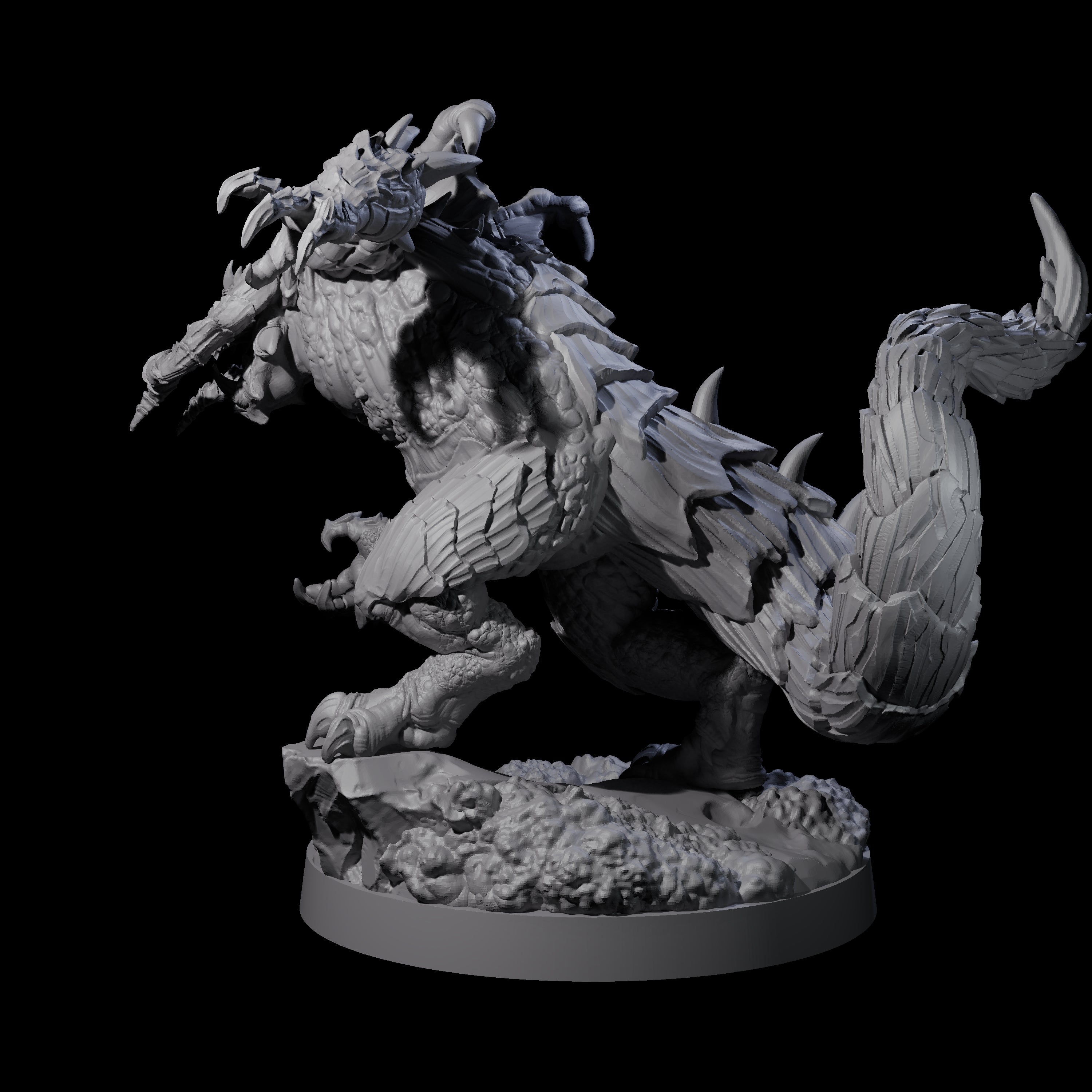 Massive Dragon Ogre A Miniature for Dungeons and Dragons, Pathfinder or other TTRPGs