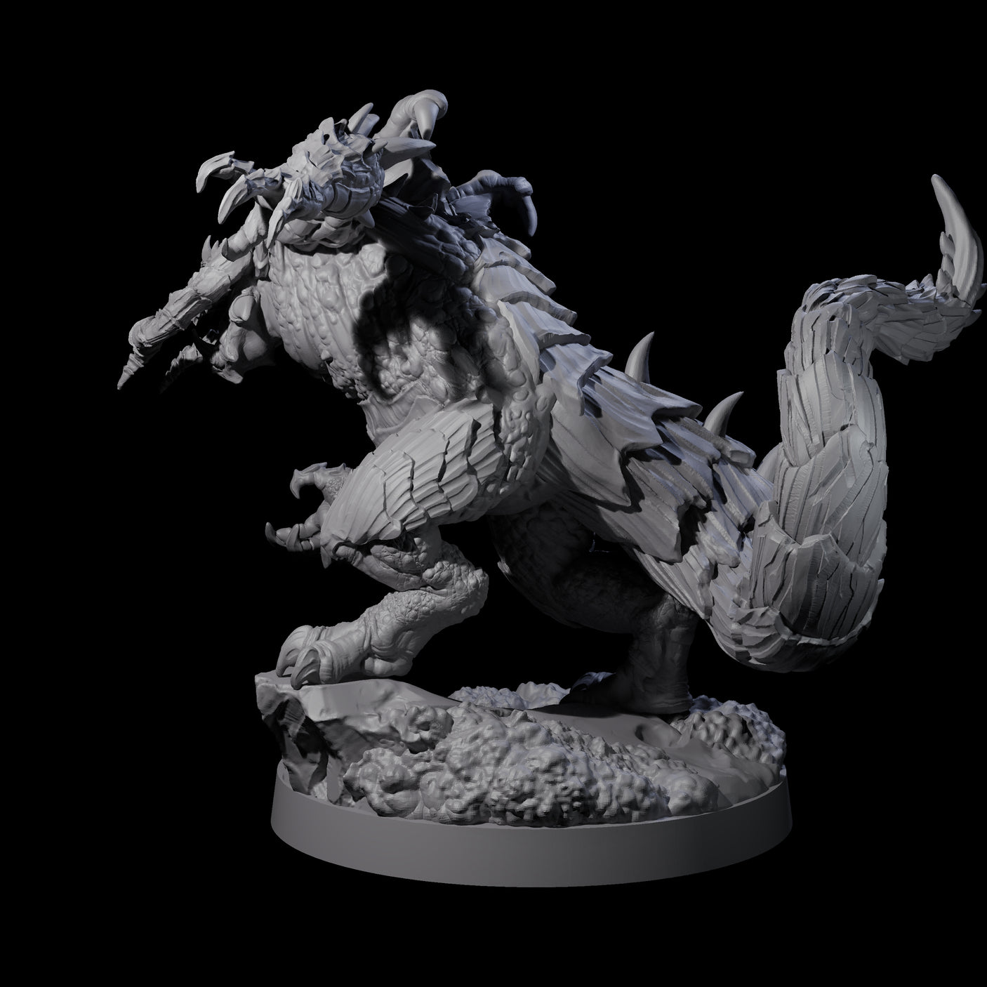 Massive Dragon Ogre A Miniature for Dungeons and Dragons, Pathfinder or other TTRPGs