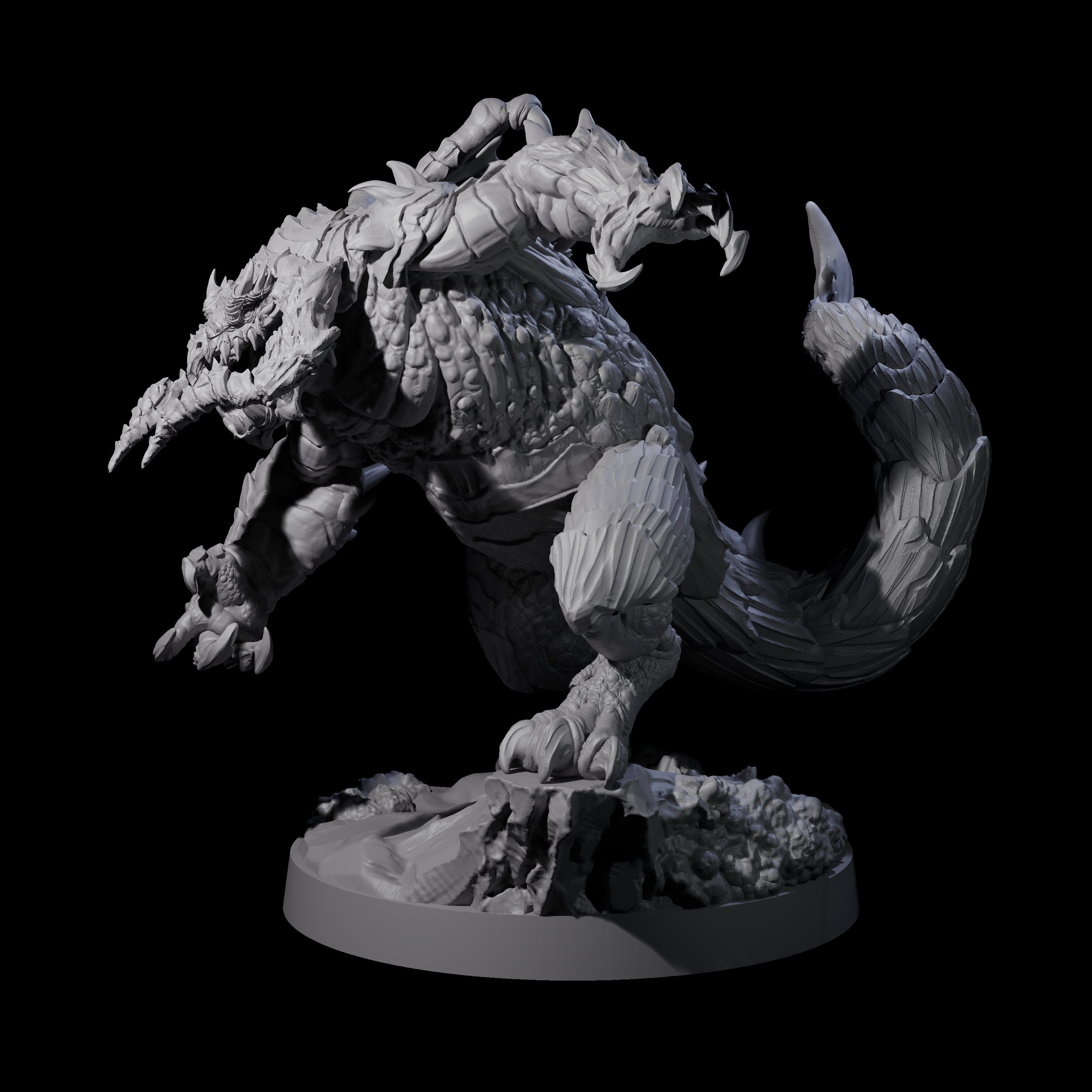 Massive Dragon Ogre A Miniature for Dungeons and Dragons, Pathfinder or other TTRPGs