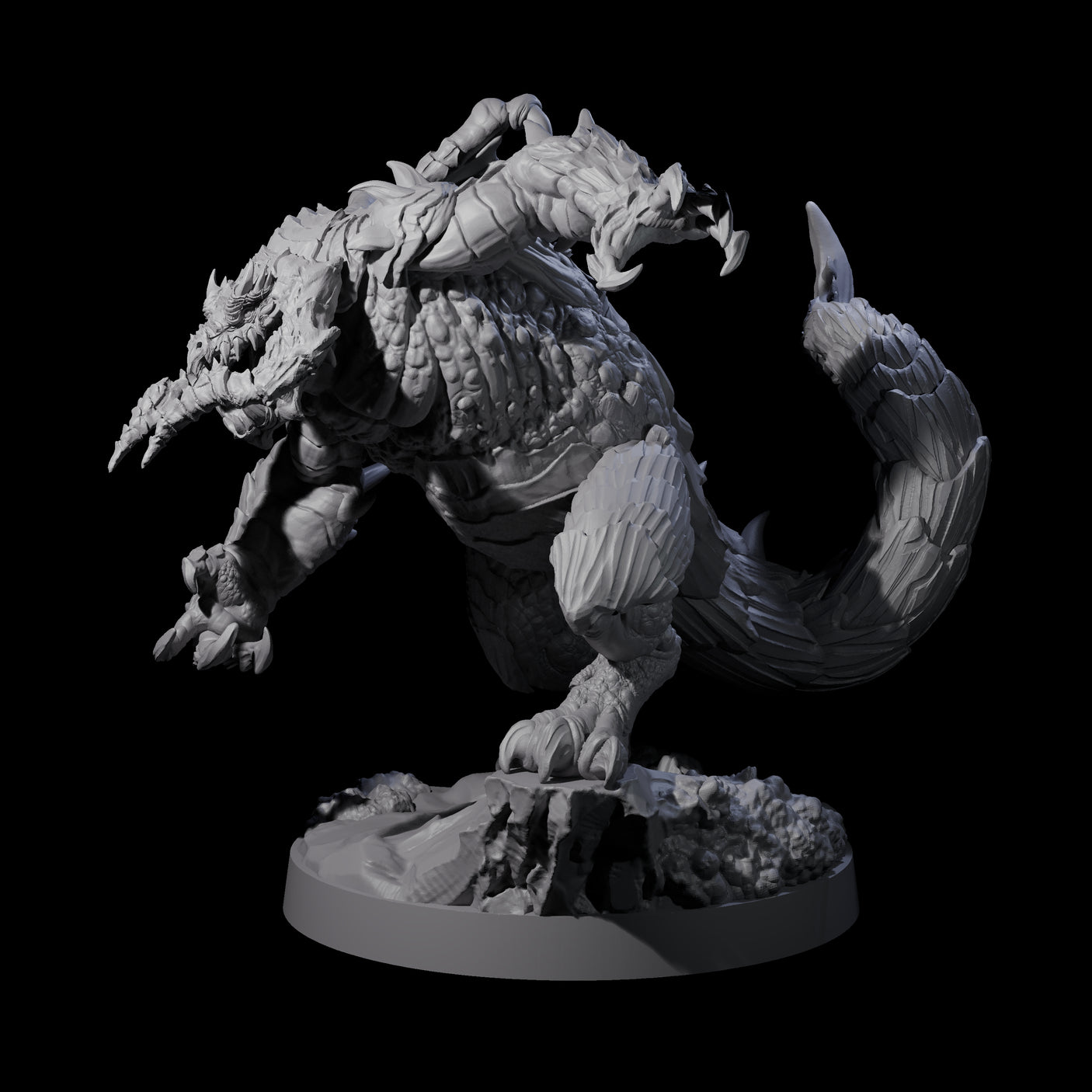 Massive Dragon Ogre A Miniature for Dungeons and Dragons, Pathfinder or other TTRPGs