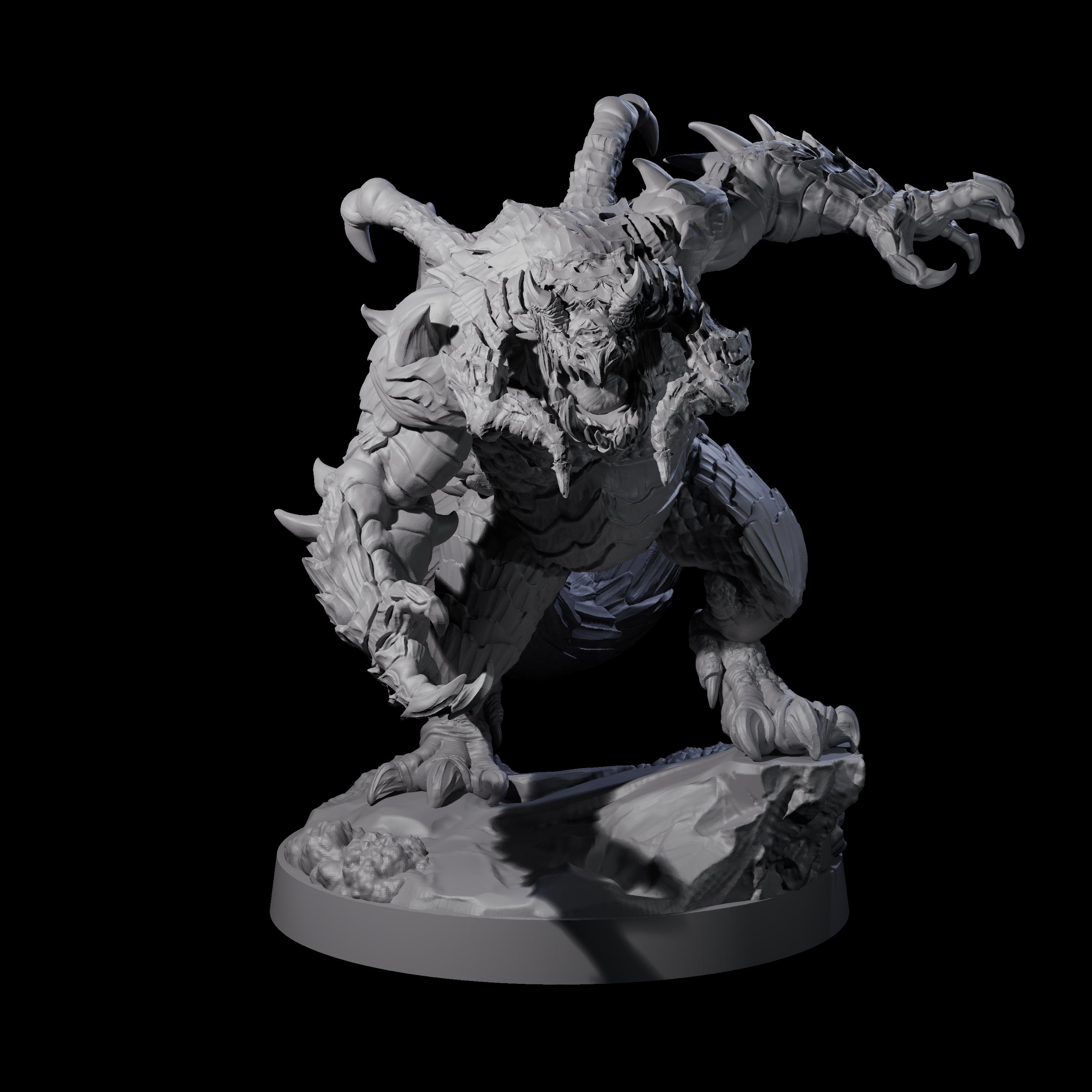 Massive Dragon Ogre A Miniature for Dungeons and Dragons, Pathfinder or other TTRPGs