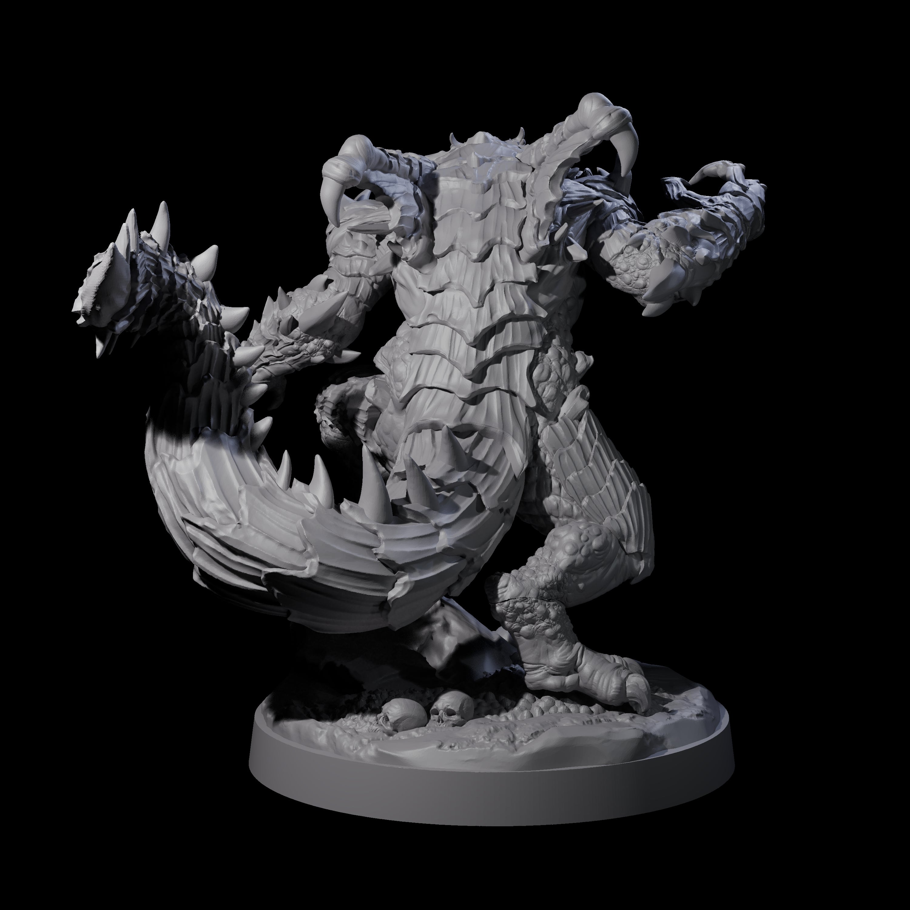 Massive Dragon Ogre B Miniature for Dungeons and Dragons, Pathfinder or other TTRPGs