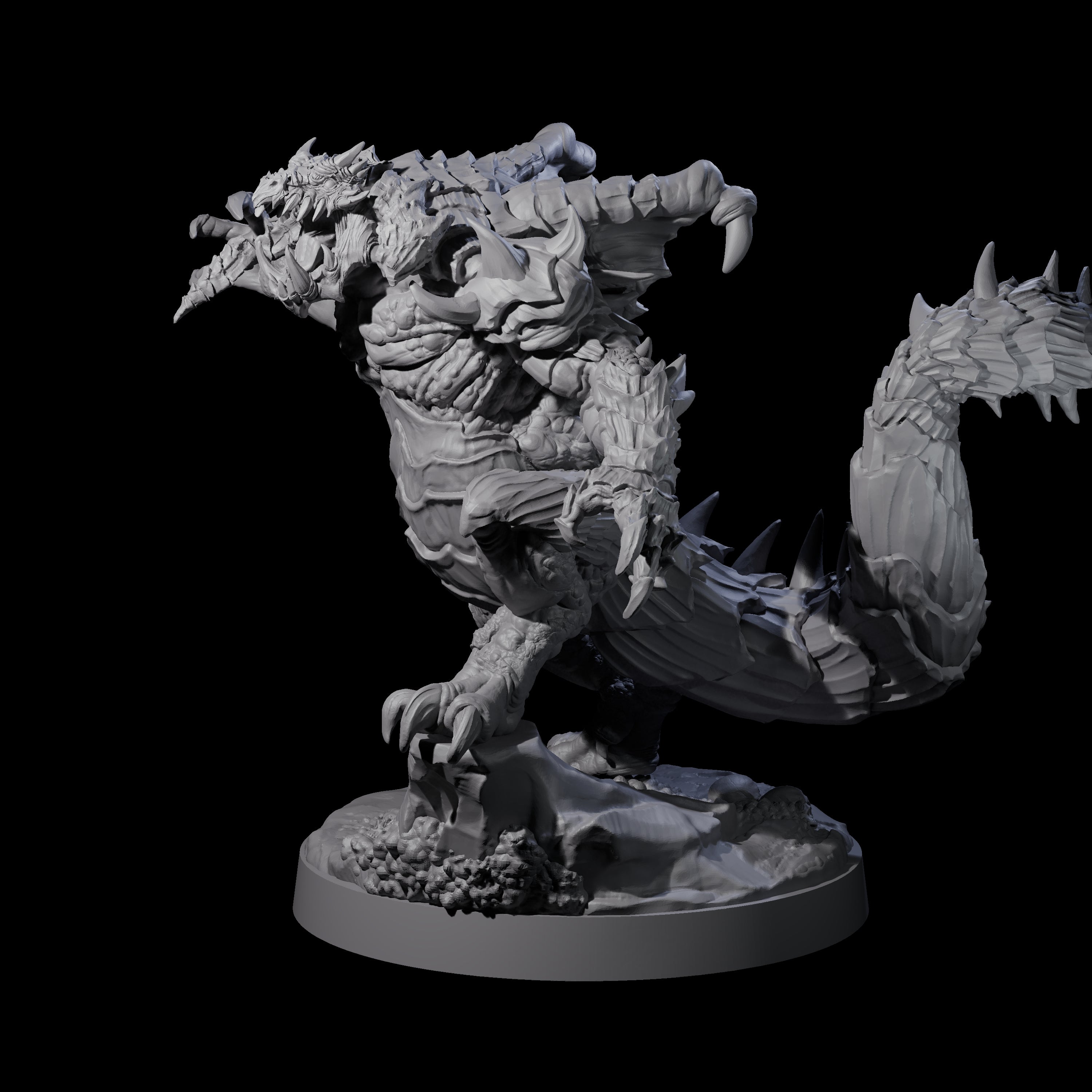 Massive Dragon Ogre B Miniature for Dungeons and Dragons, Pathfinder or other TTRPGs