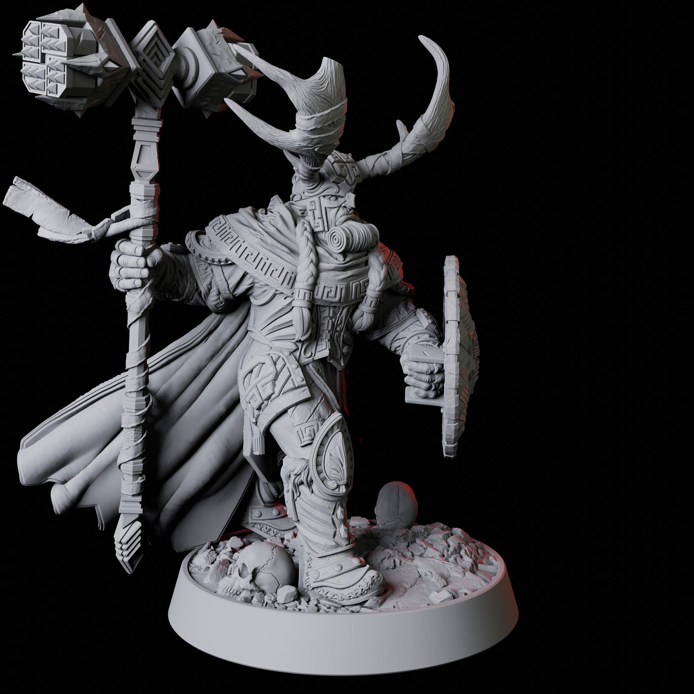 Master Barbarian Druid Miniature for Dungeons and Dragons, Pathfinder or other TTRPGs