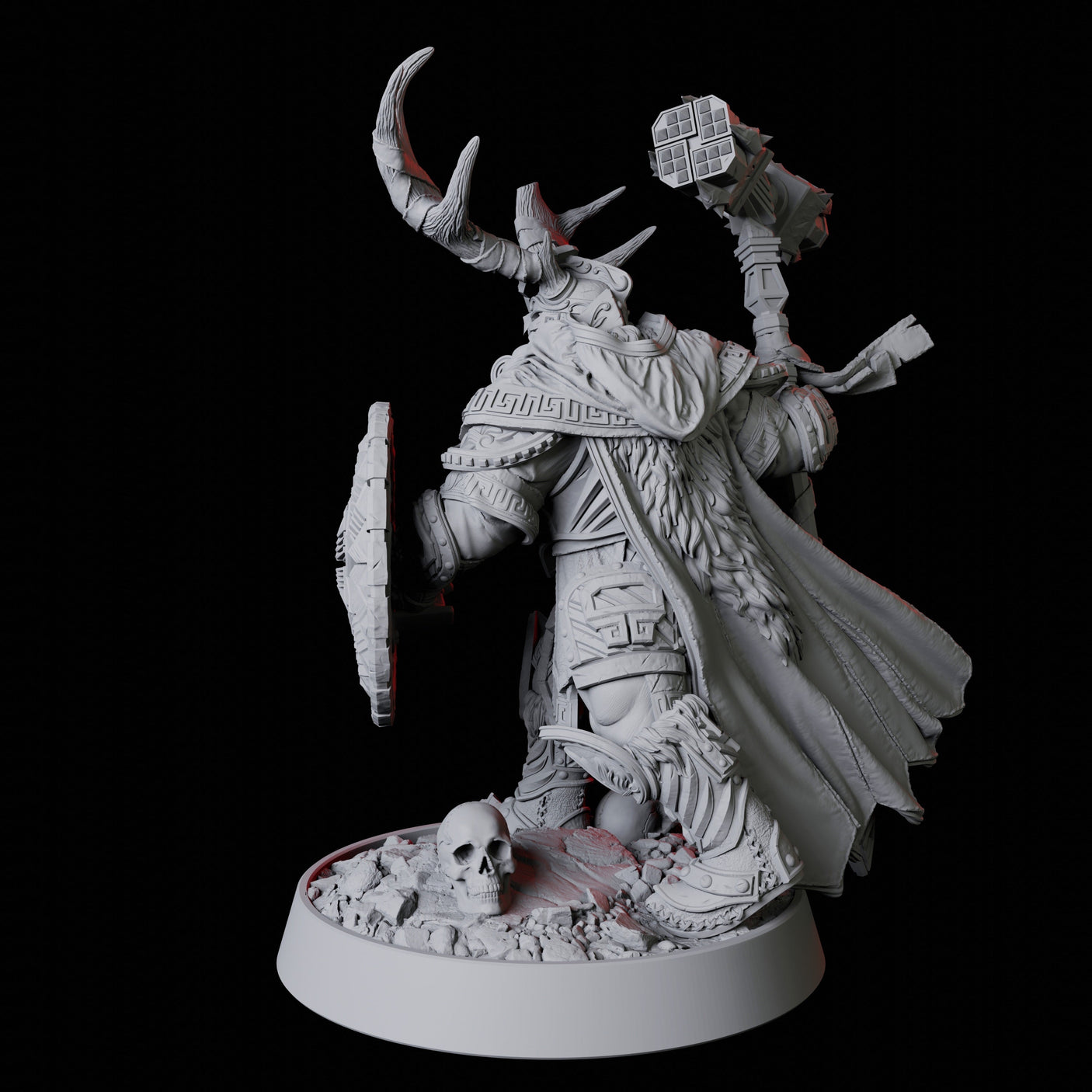 Master Barbarian Druid Miniature for Dungeons and Dragons, Pathfinder or other TTRPGs