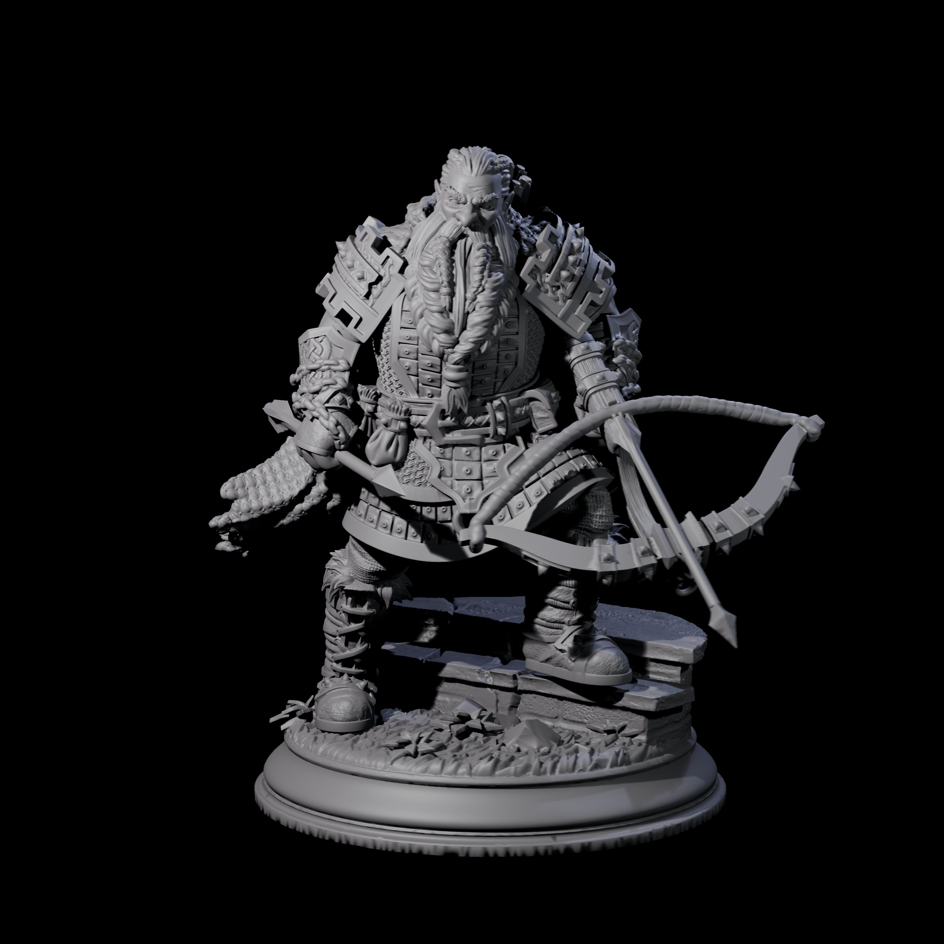 Master Dwarf Hunter Miniature for Dungeons and Dragons, Pathfinder or other TTRPGs