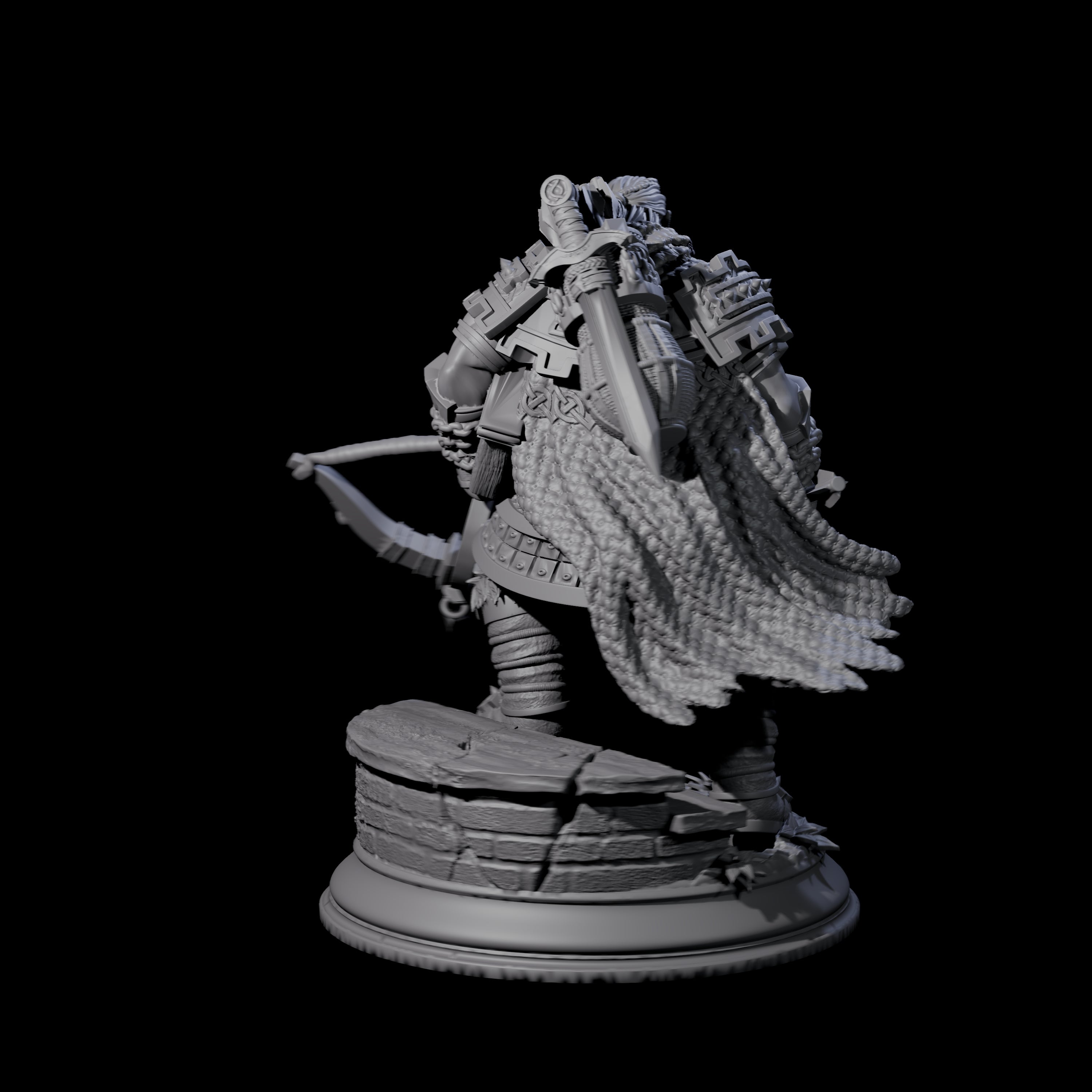 Master Dwarf Hunter Miniature for Dungeons and Dragons, Pathfinder or other TTRPGs