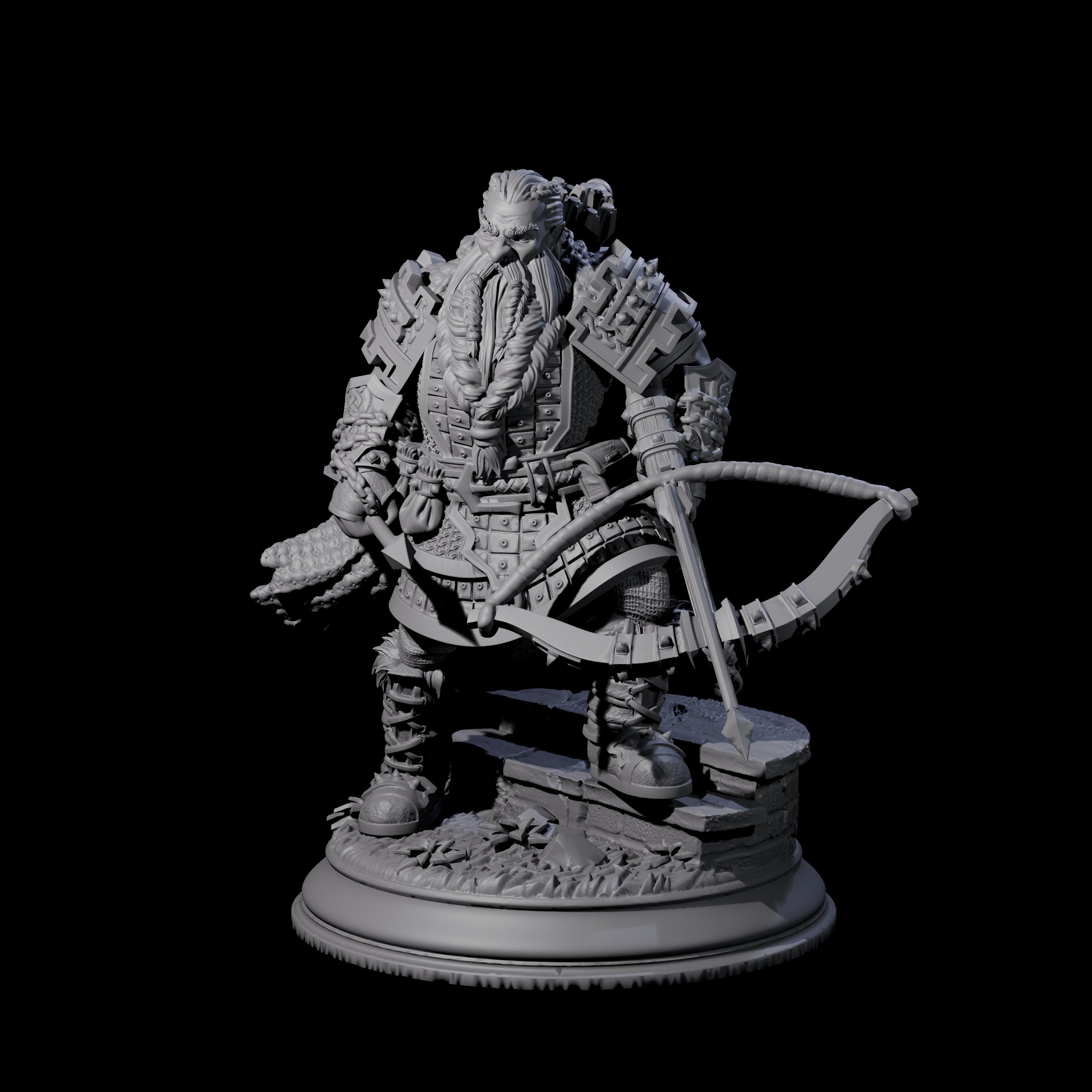 Master Dwarf Hunter Miniature for Dungeons and Dragons, Pathfinder or other TTRPGs